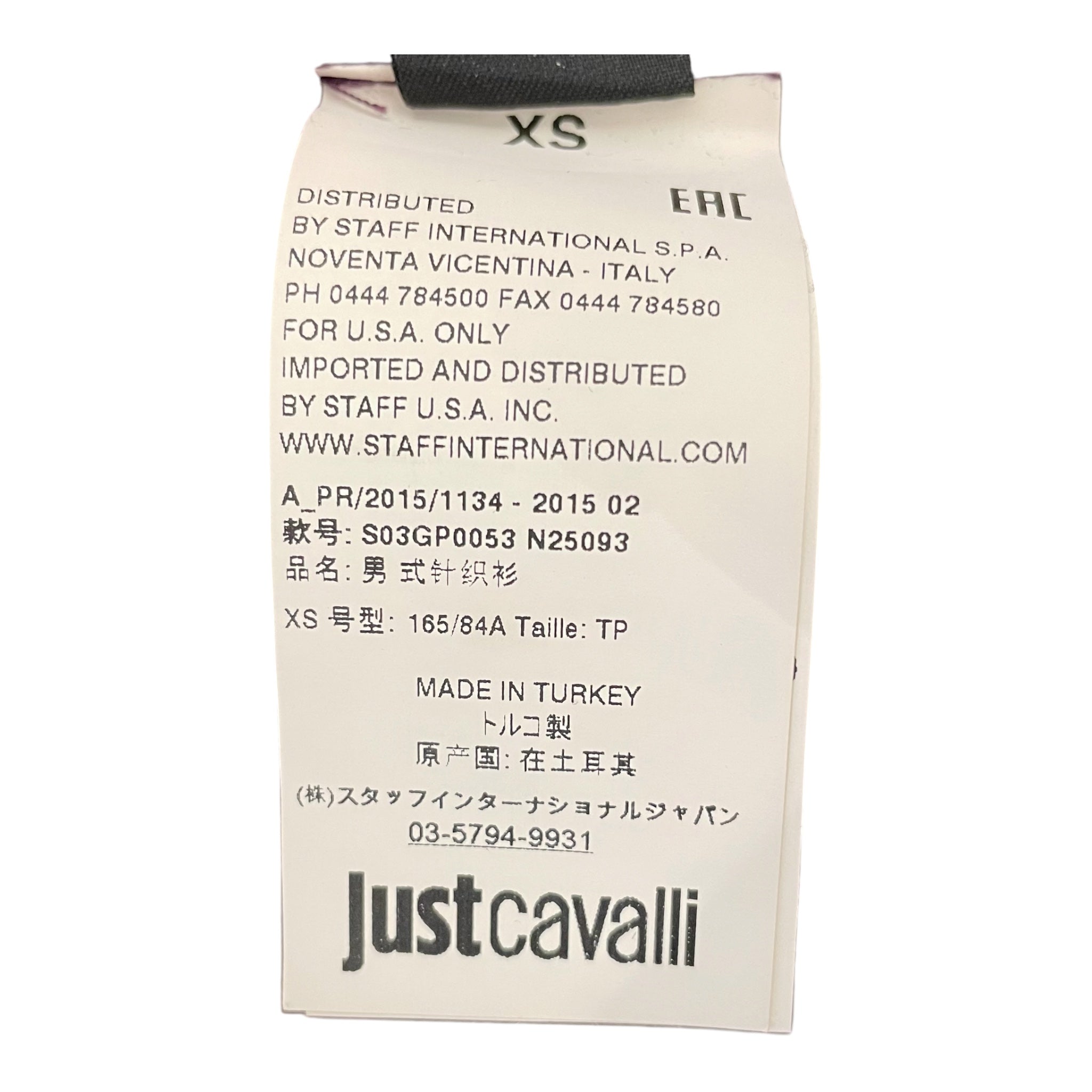 Just cavalli/Jacket/XS/Cotton/PPL/BLACK SHOULDER STRIPE STUDDED view 3