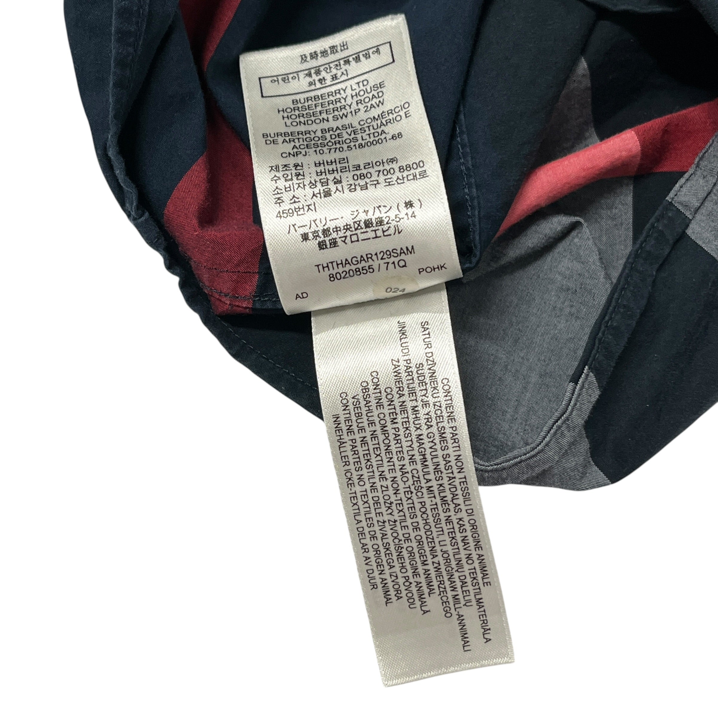 BURBERRY LONDON/Shirt/L/Cotton/MLT/Open Coller/Plaid/ view 5