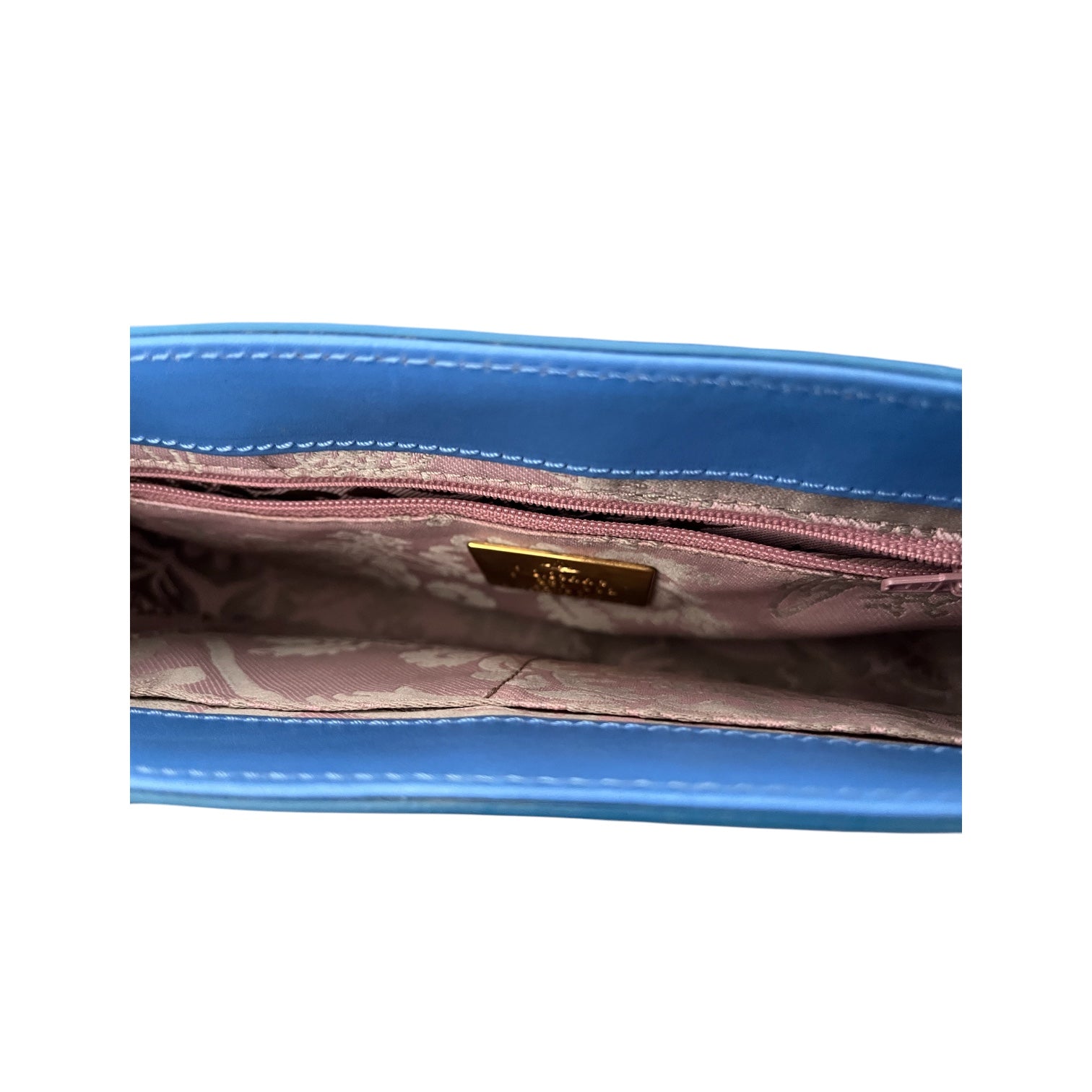 Vivienne Westwood/Hand Bag/Leather/BLU/blue hang bag gold hardware view 3