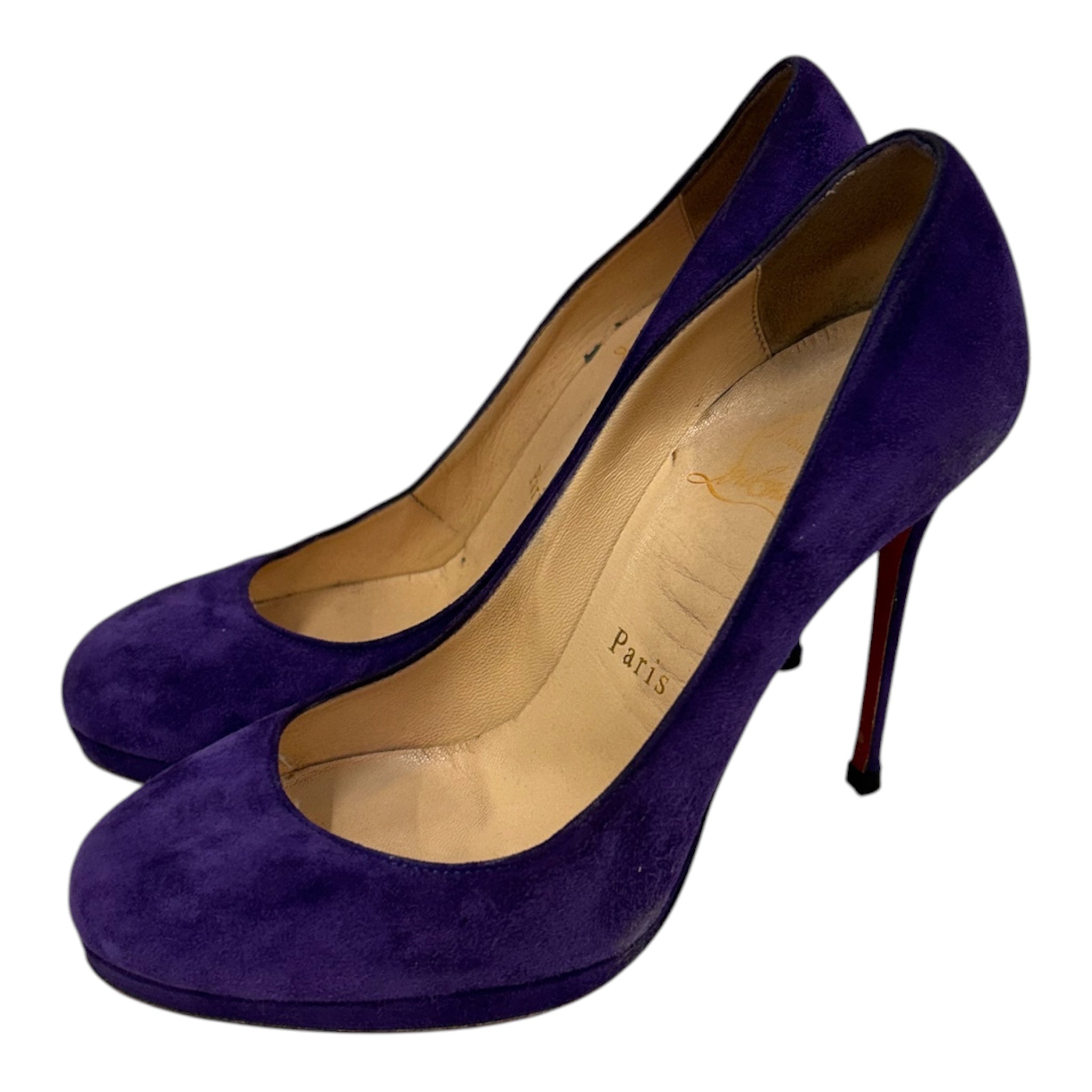 Christian Louboutin/Heels/EU 36.5/Suede/PPL/ view 1