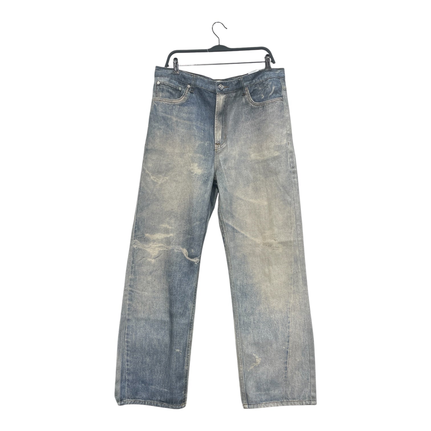 OUR LEGACY/Straight Pants/32/Denim/IDG/Graphic/PRINTED DENIM view 1