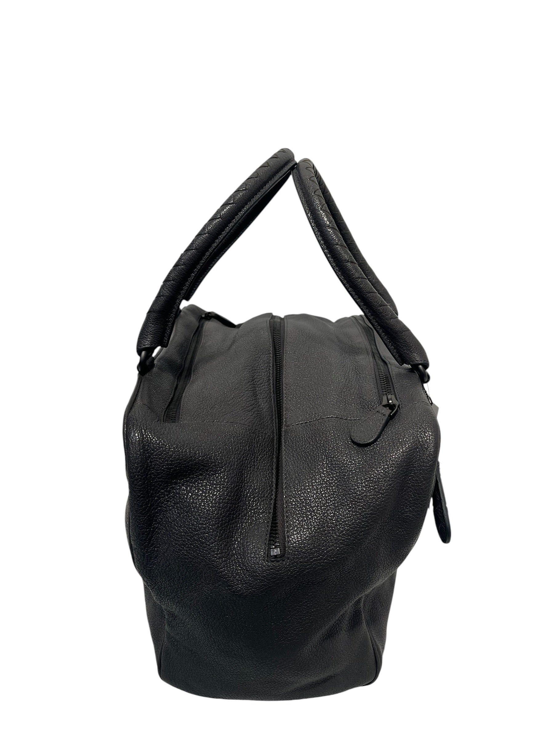 BOTTEGA VENETA/Boston Bag/Leather/GRY/Brera Bag Grey/Blue view 2