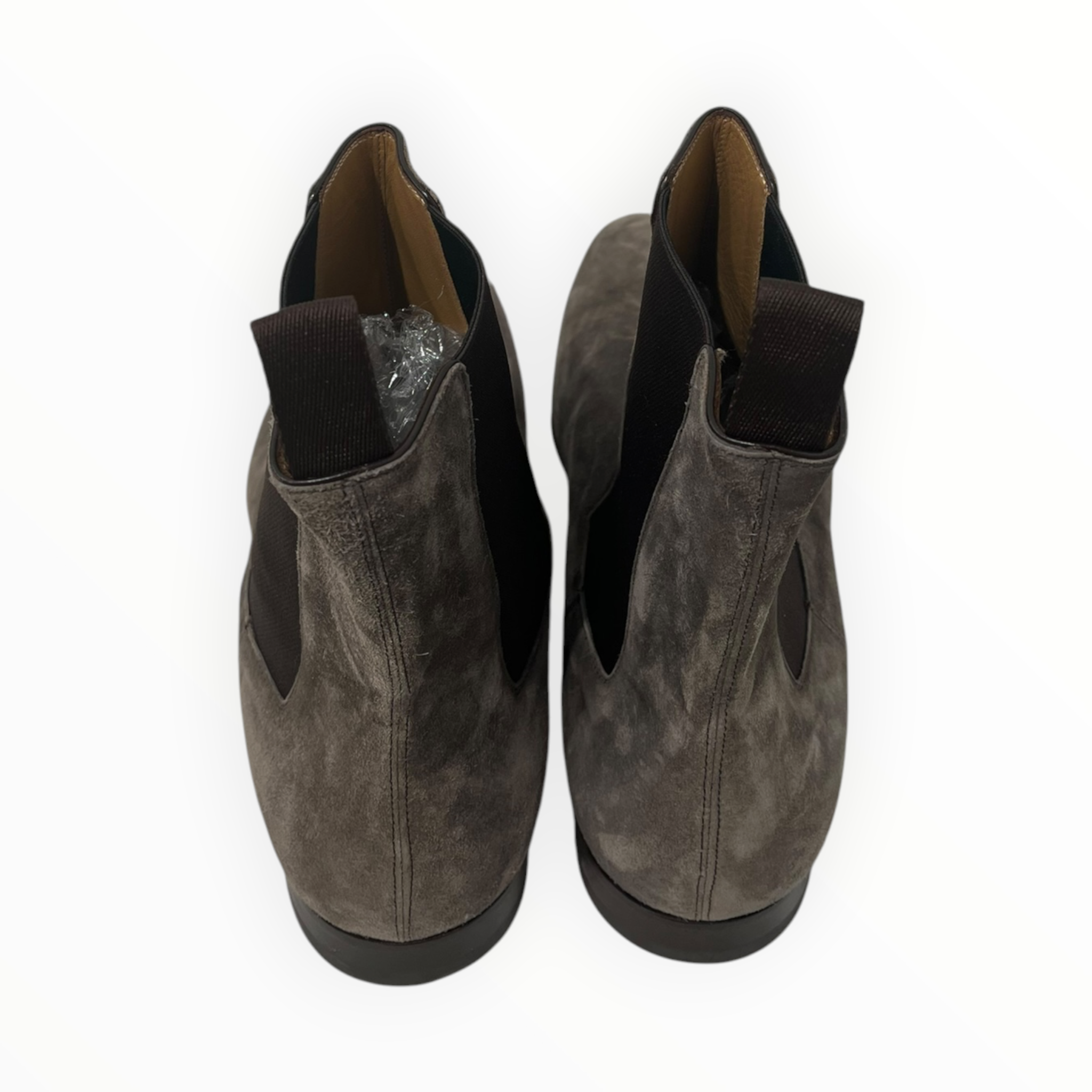 Christian Louboutin/Chelsea Boots/EU 43/Suede/GRY/PULL TAB SMALL HEEL SUEDE view 4