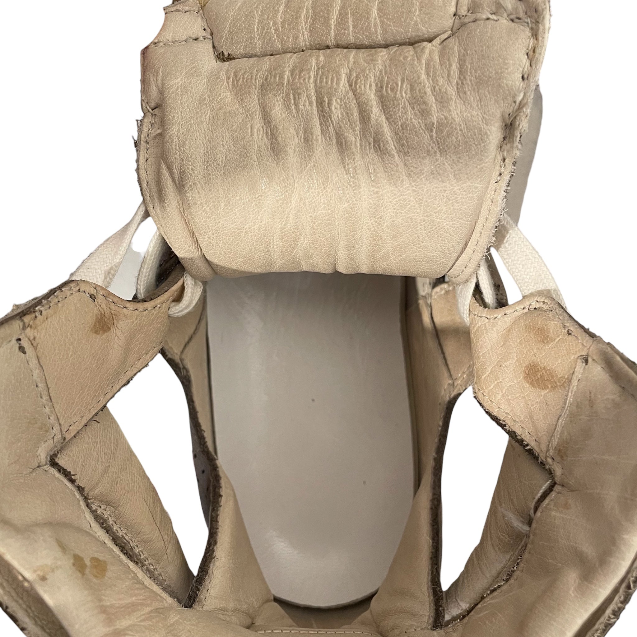 Maison Martin Margiela/Hi-Sneakers/Suede/BEG/leather trainers view 3