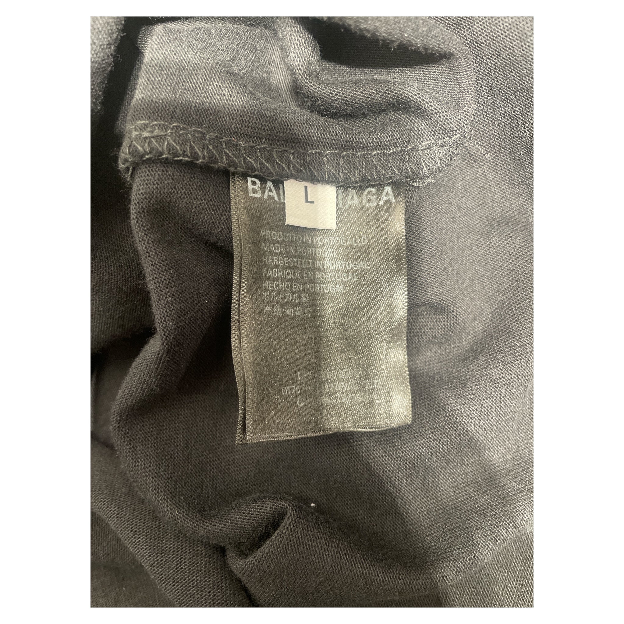 BALENCIAGA/LS T-Shirt/L/Cotton/BLK/Turtle Neck/Graphic/WINTER 19 PARIS view 4