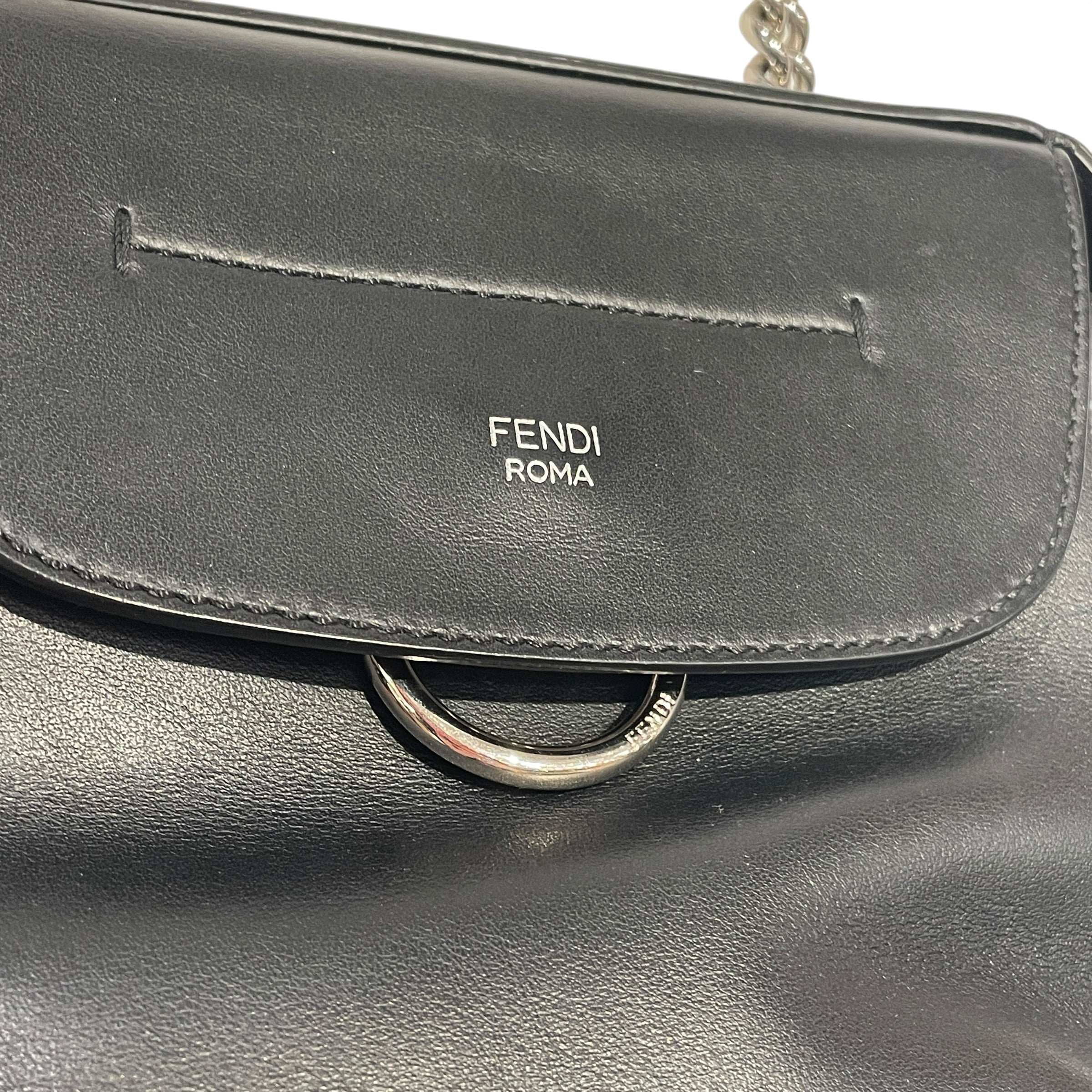 FENDI/Cross Body Bag/Leather/BLK/BACK TO SCHOOL MINI view 4