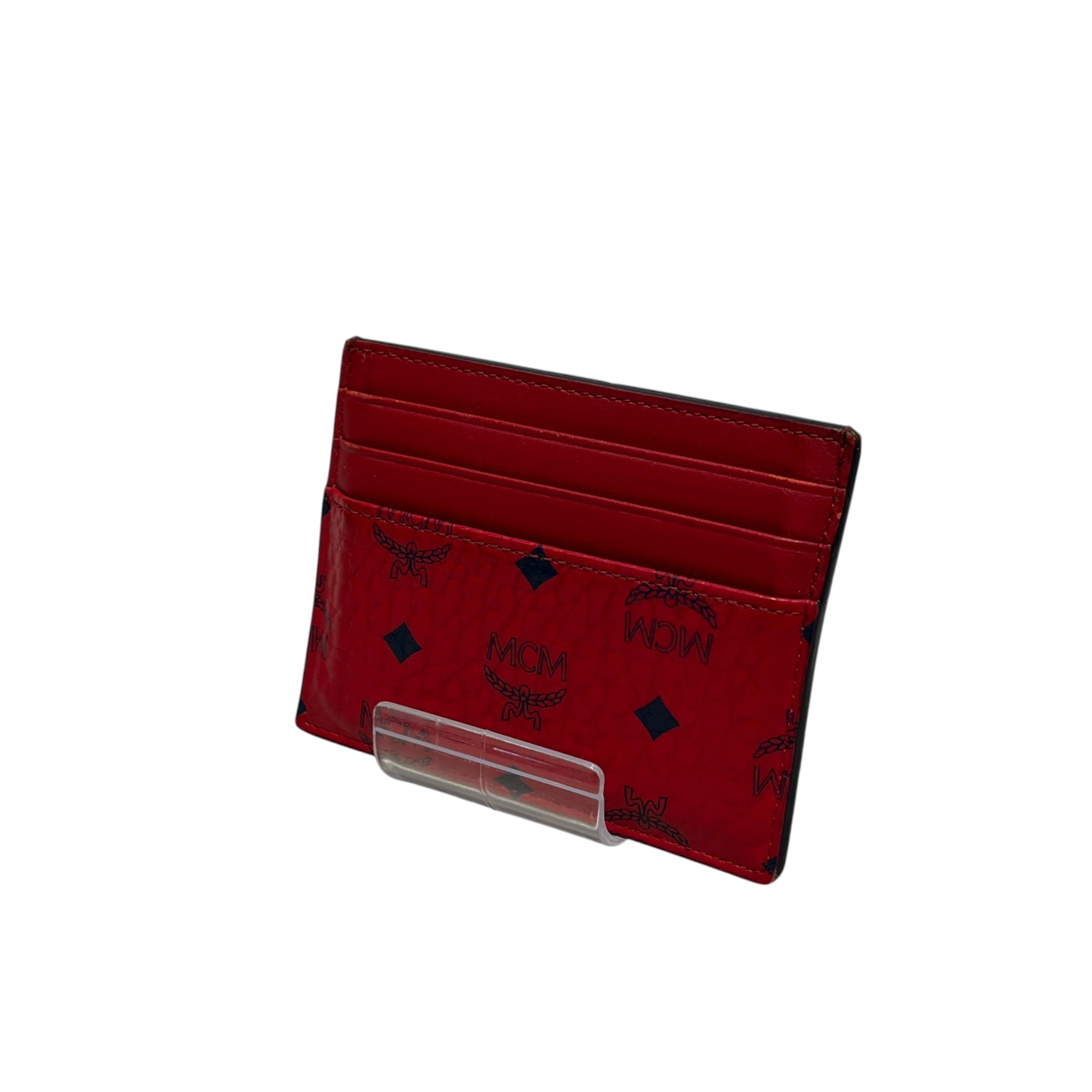 MCM/Bag/Monogram/Leather/RED/MONEY CLIP/CARD HOLDER view 1