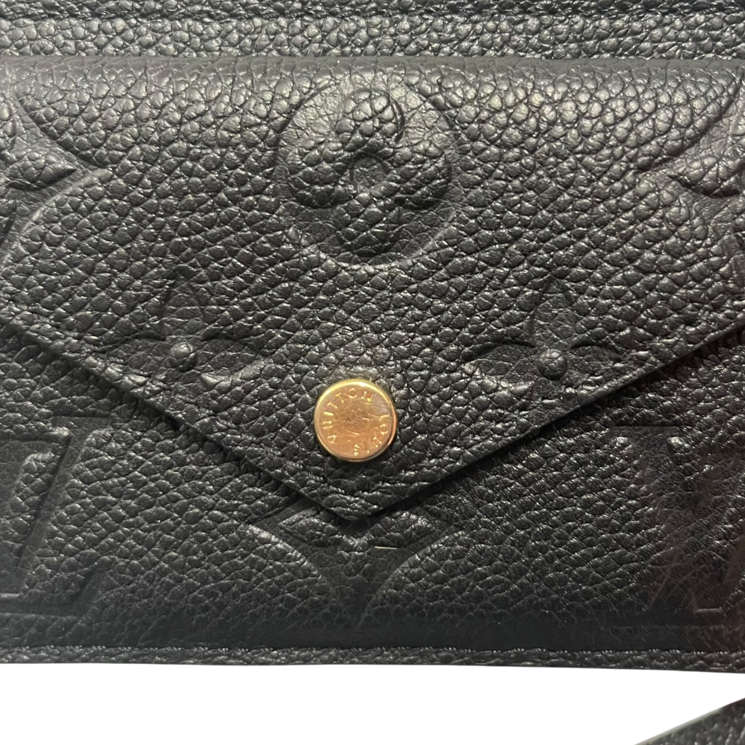 LOUIS VUITTON/Wallet/Leather/BLK/M's/card holder recto view 6