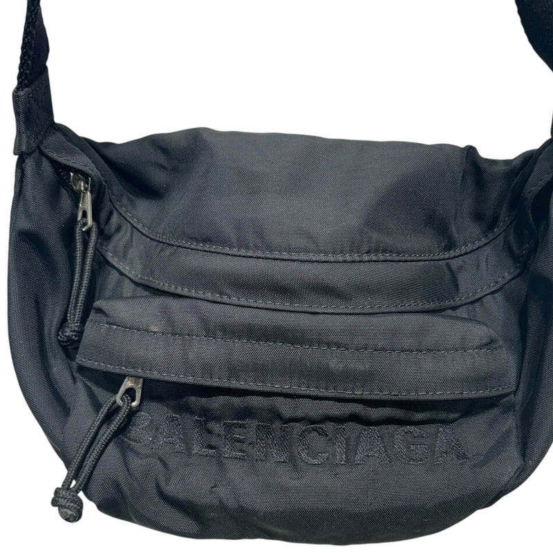 BALENCIAGA/Fanny Pack/Nylon/BLK/BLACK FANNY PACK