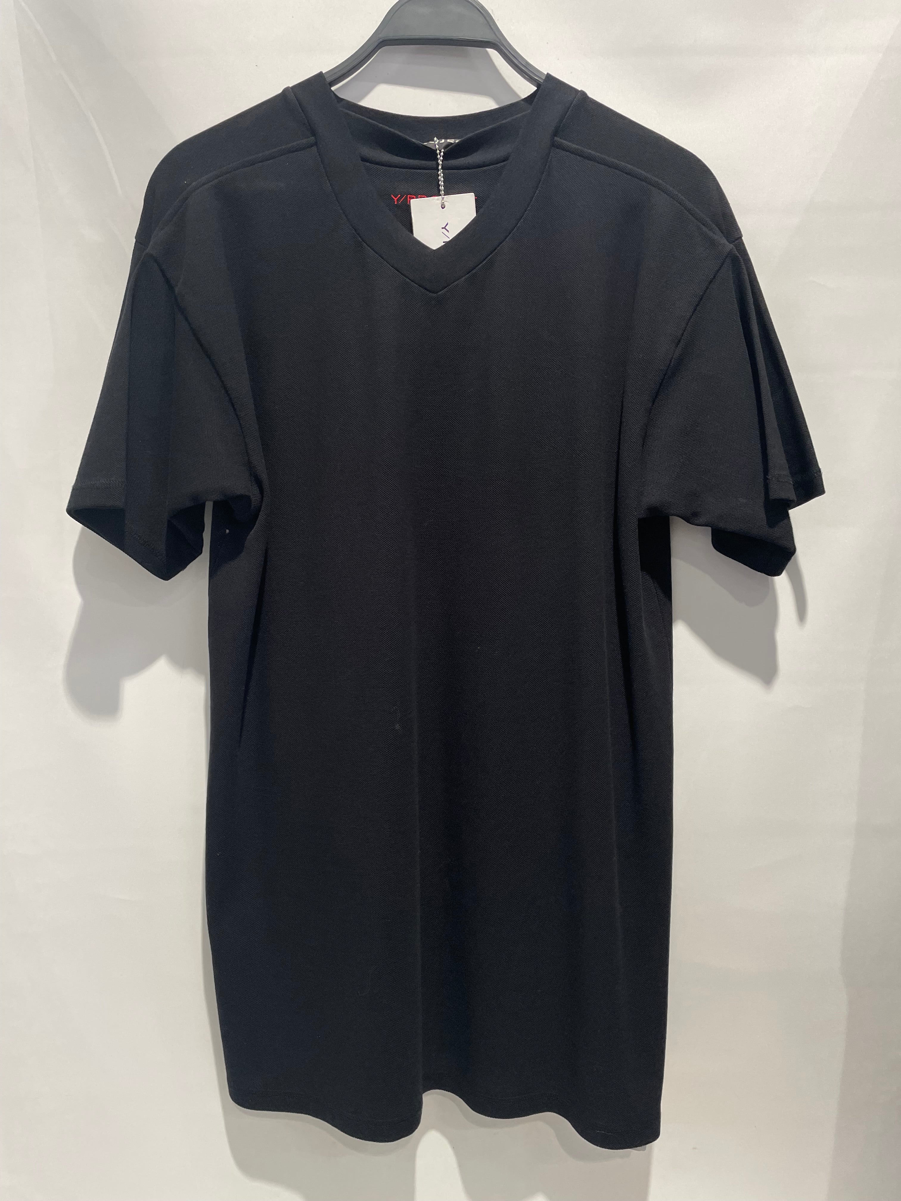Y/PROJECT/T-Shirt/M/Cotton/BLK/Logo chest embrodery view 1