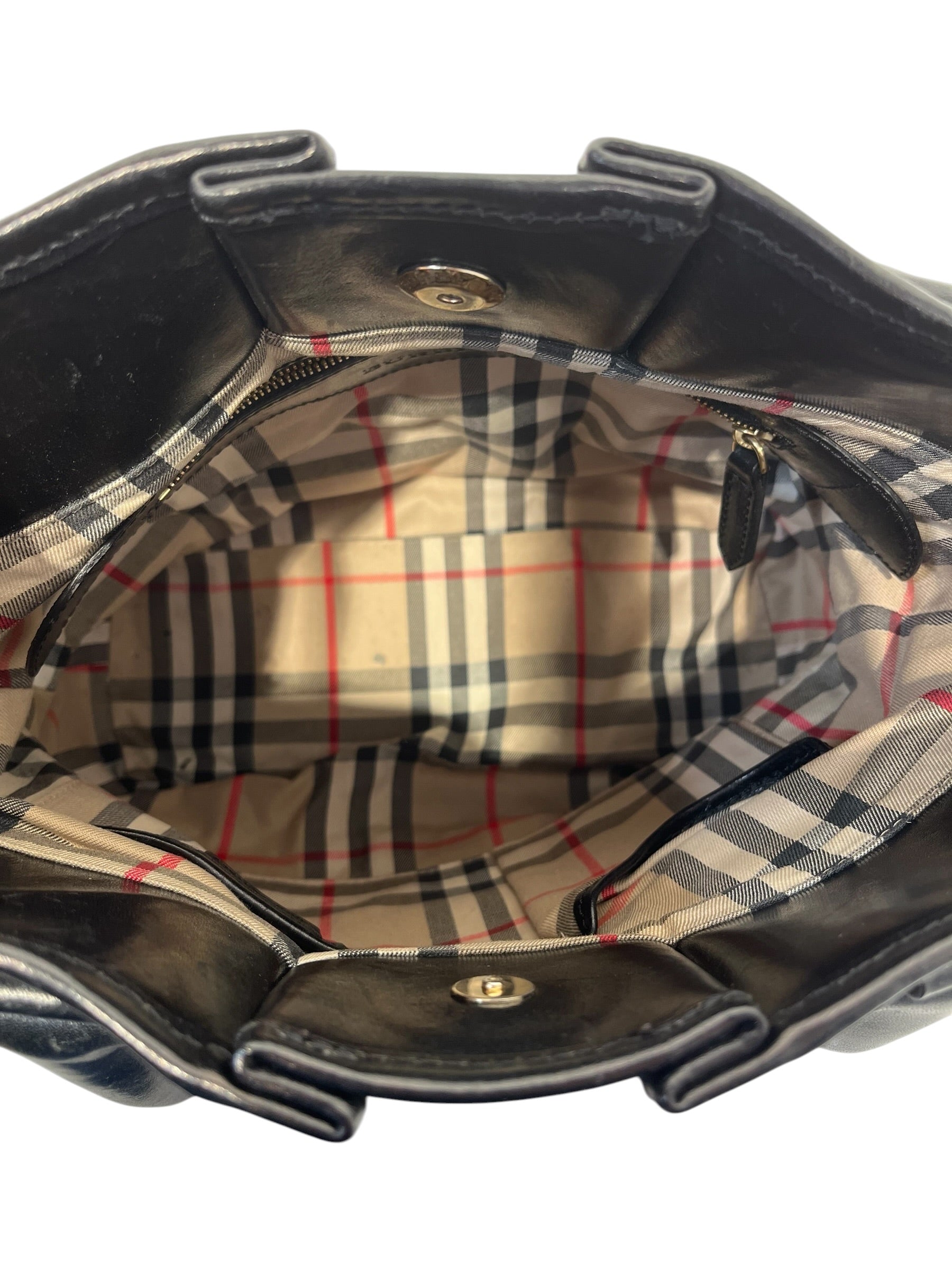 BURBERRY/Bag/Leather/BLK/Bridle Whipstitch view 7