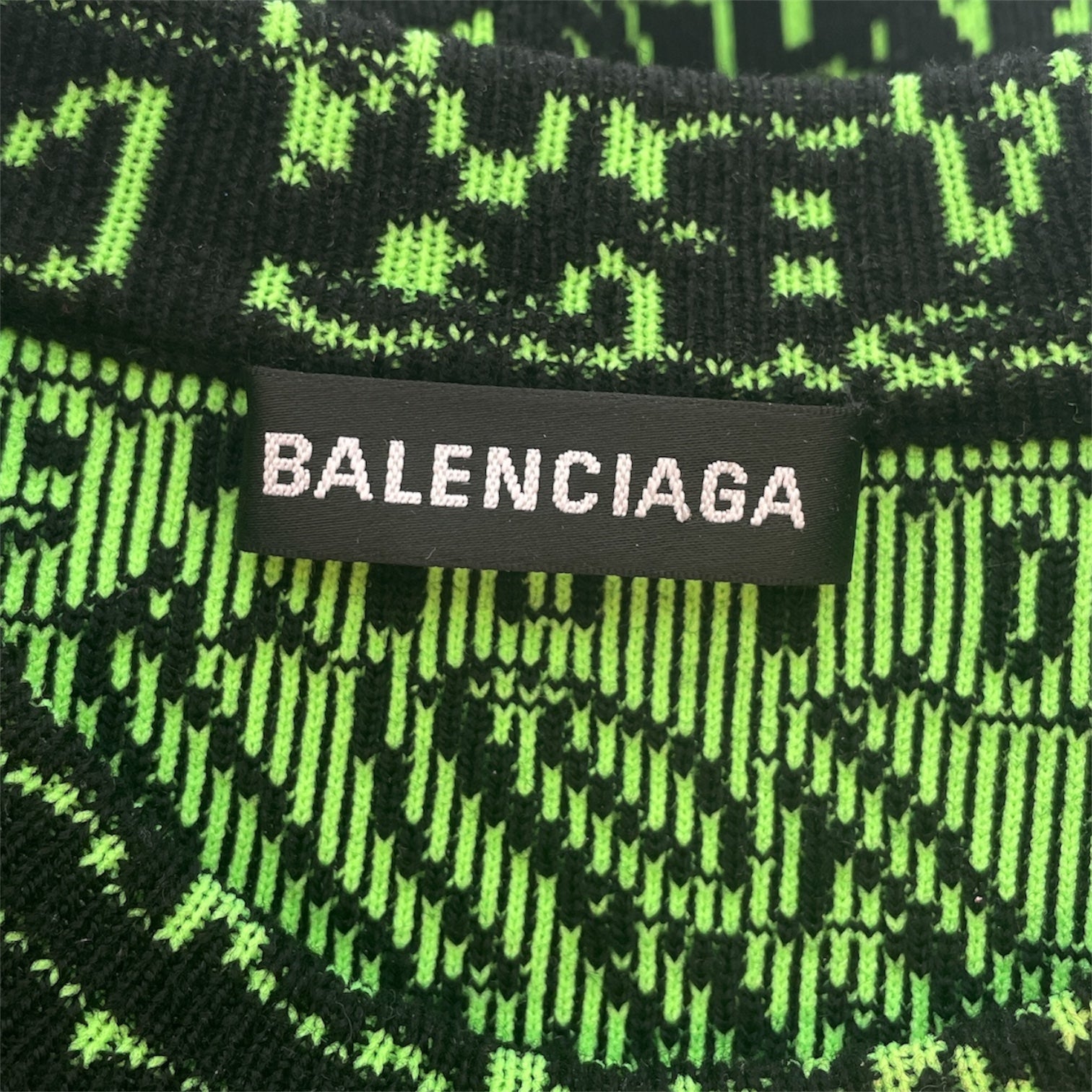BALENCIAGA/Sweater/S/Cotton/GRN/KNIT view 3
