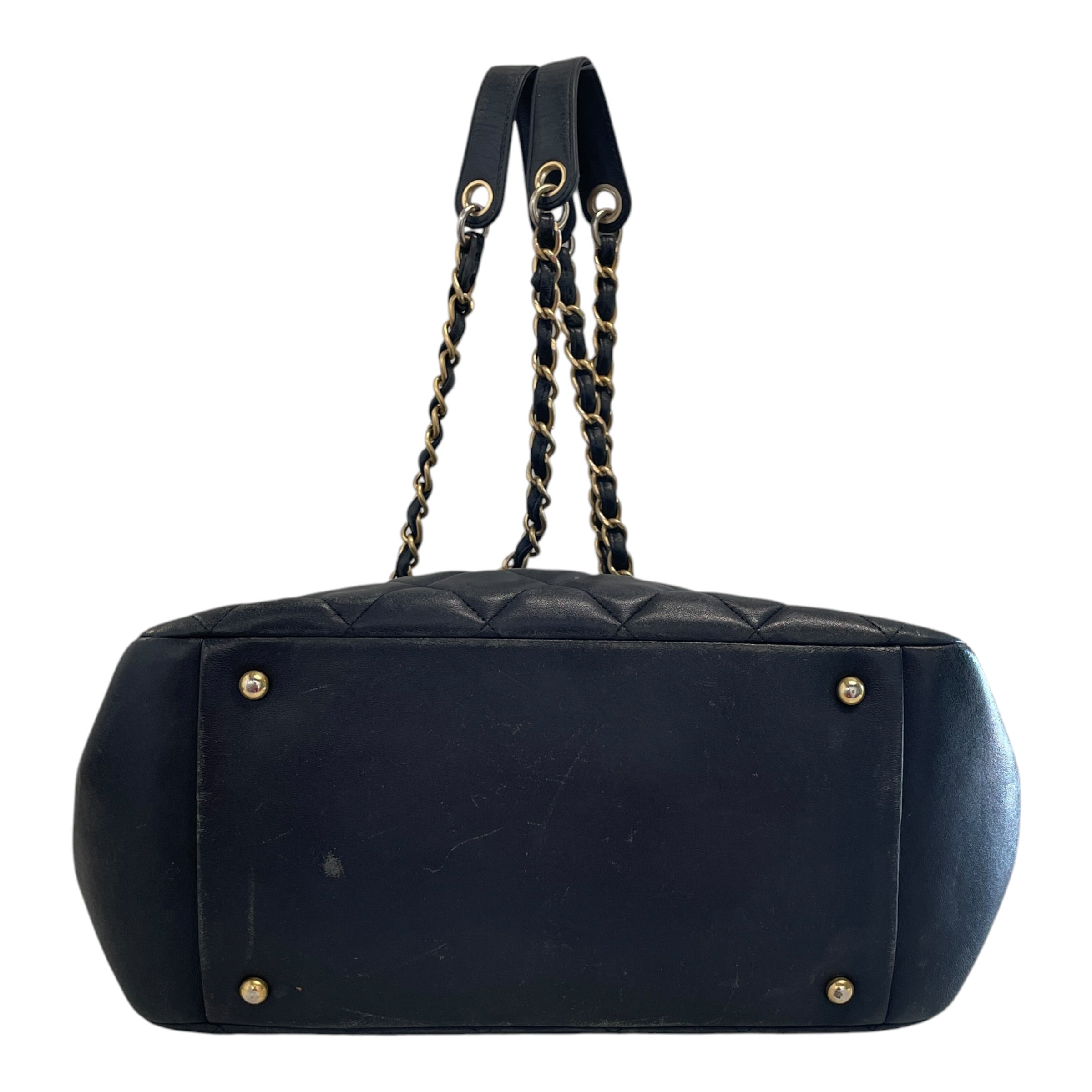 CHANEL/Hand Bag/Leather/BLK/HTBQ379/DIAMOND CC CHAIN view 3