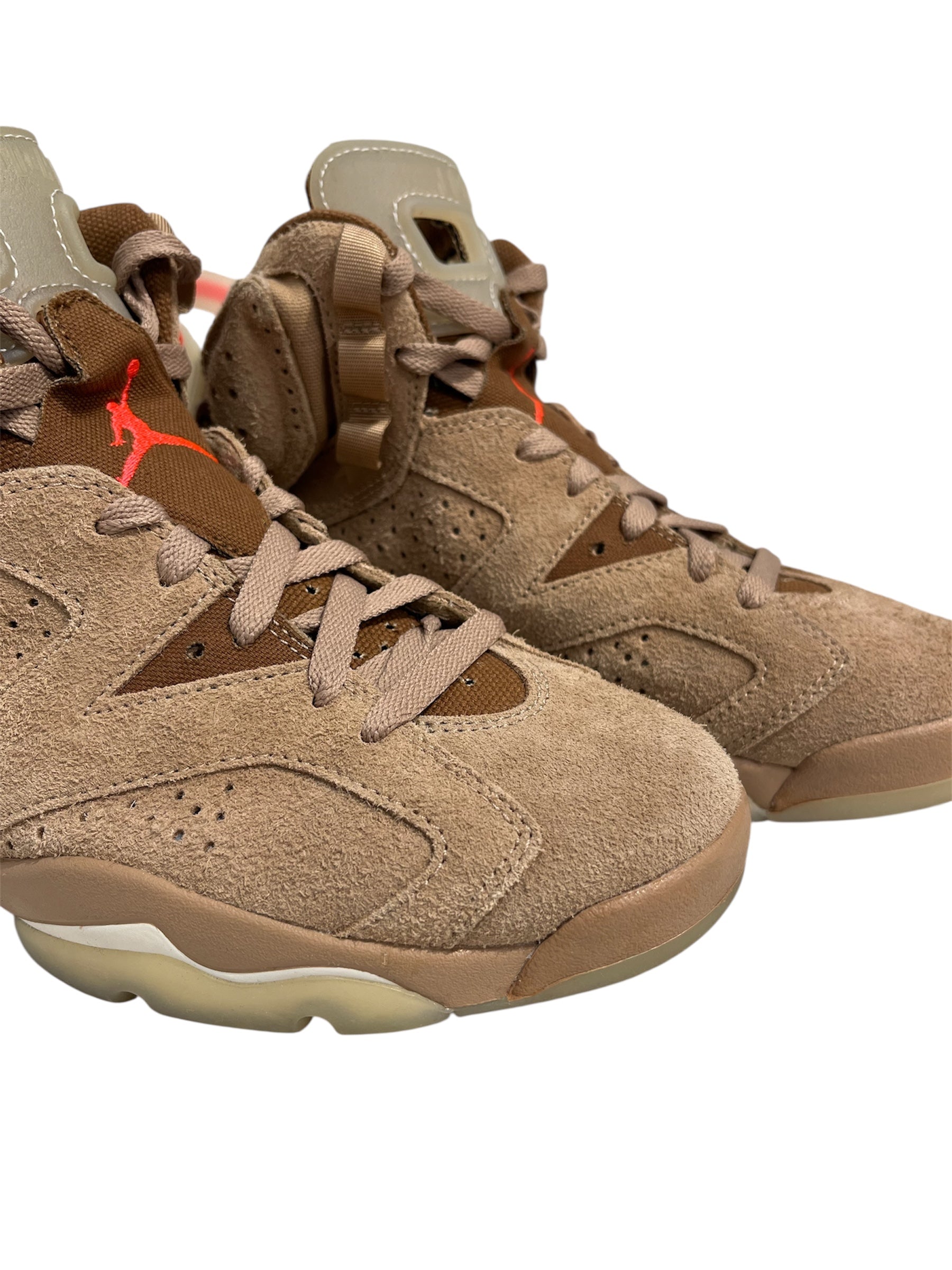 NIKE/TRAVIS SCOTT/AIR JORDAN 6 RETRO/Hi-Sneakers/US 7/Suede/BEG/DH0690-200 view 5