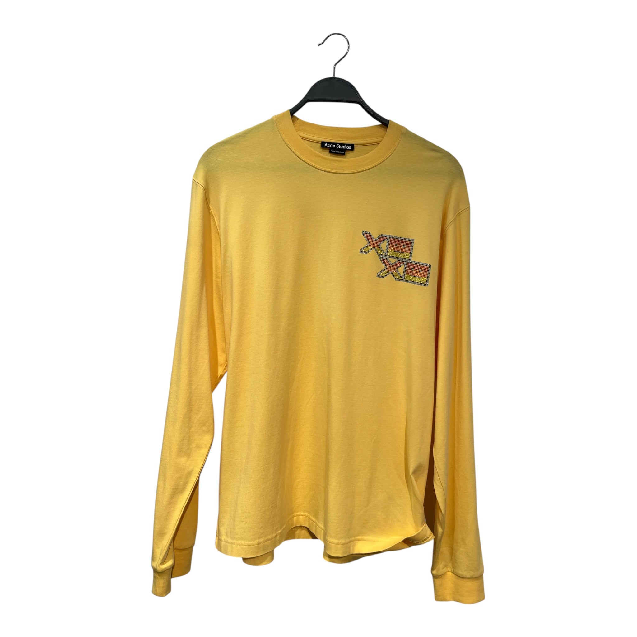 Acne Studios/LS T-Shirt/M/Cotton/YEL/XOXO GEMS view 1