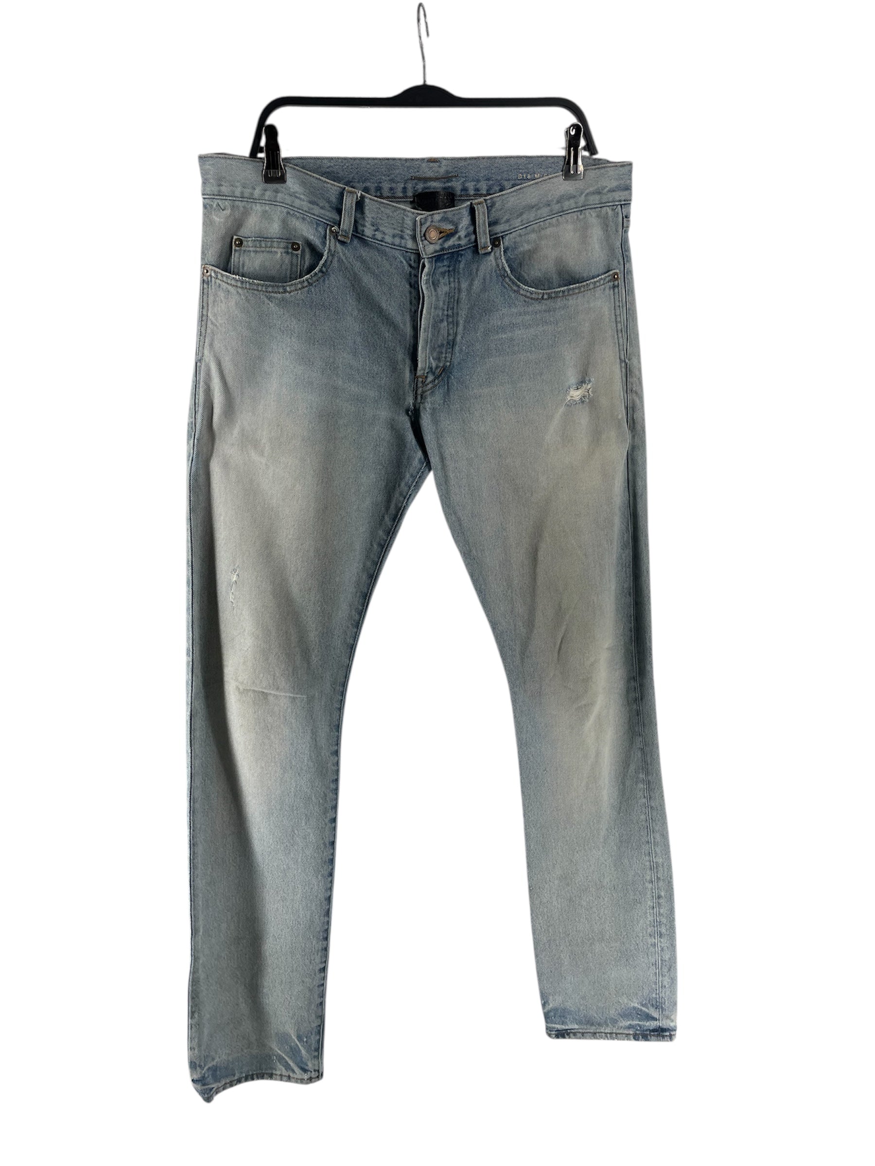 SAINT LAURENT/Straight Pants/34/Denim/BLU/180/92A view 1