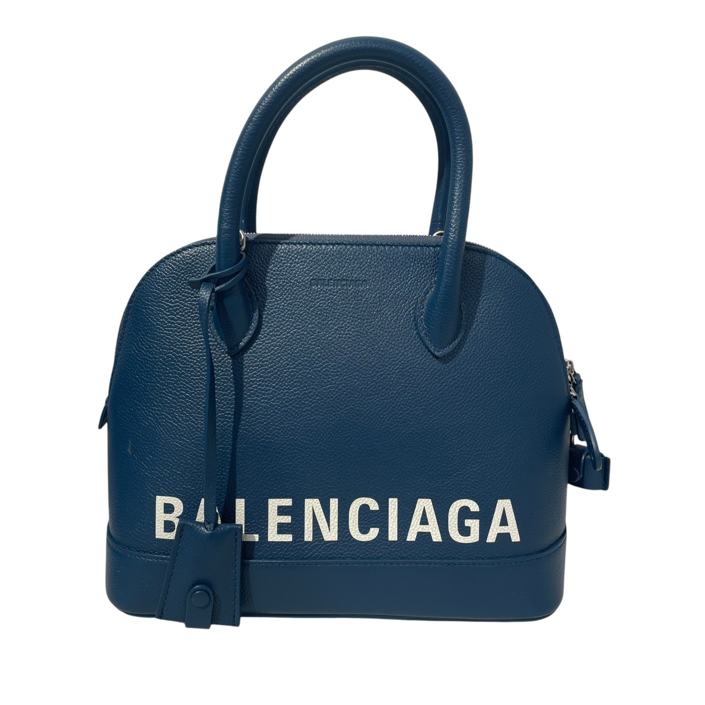 BALENCIAGA/Hand Bag/Monogram/Leather/NVY/ view 1
