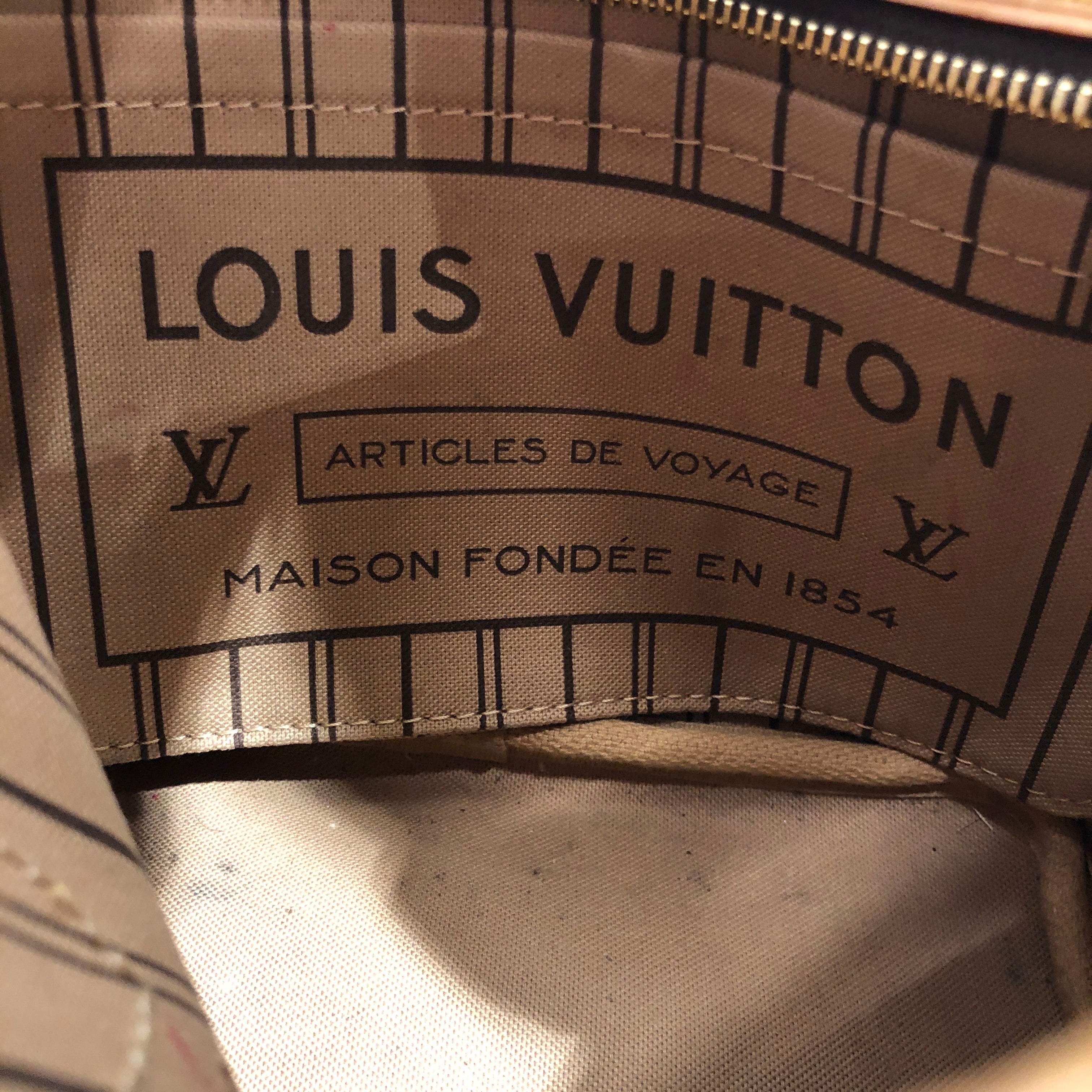 LOUIS VUITTON/Tote Bag/Monogram/Leather/BRW/Neverfull BB w/ Beige Strap view 4