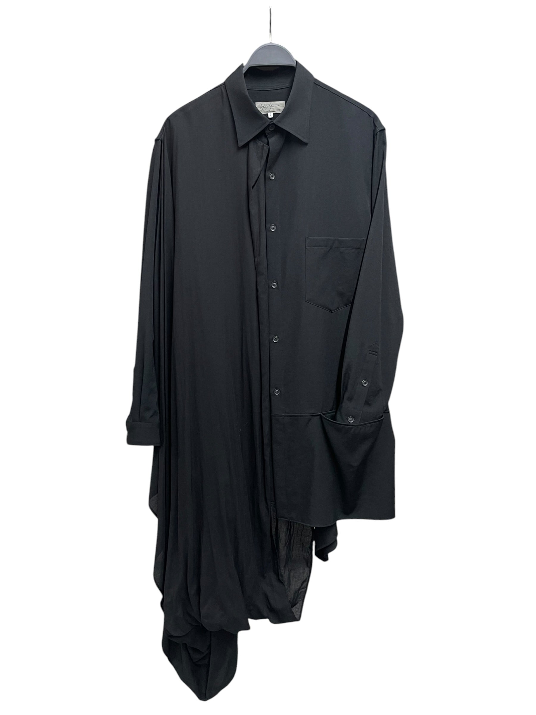 YOHJI YAMAMOTO/Shirt/2/Cotton/BLK/HR B47 880 RUNWAY 2018 view 1