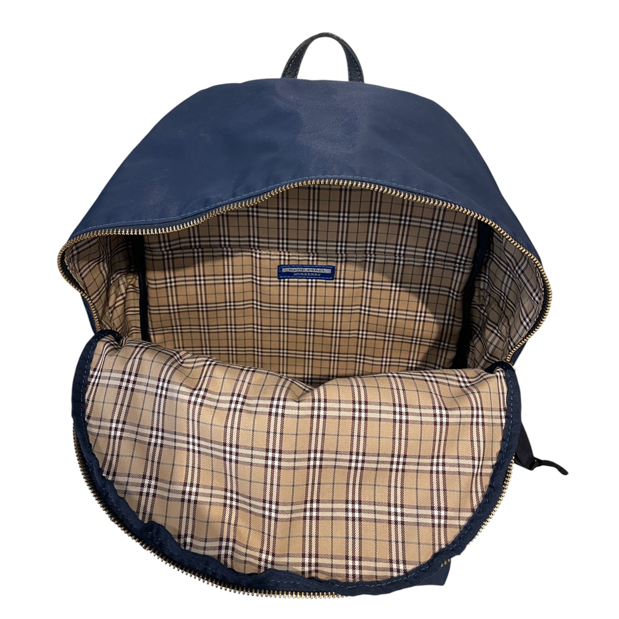 Burberrys Blue label/Backpack/Nylon/NVY/Gold Hardware view 4