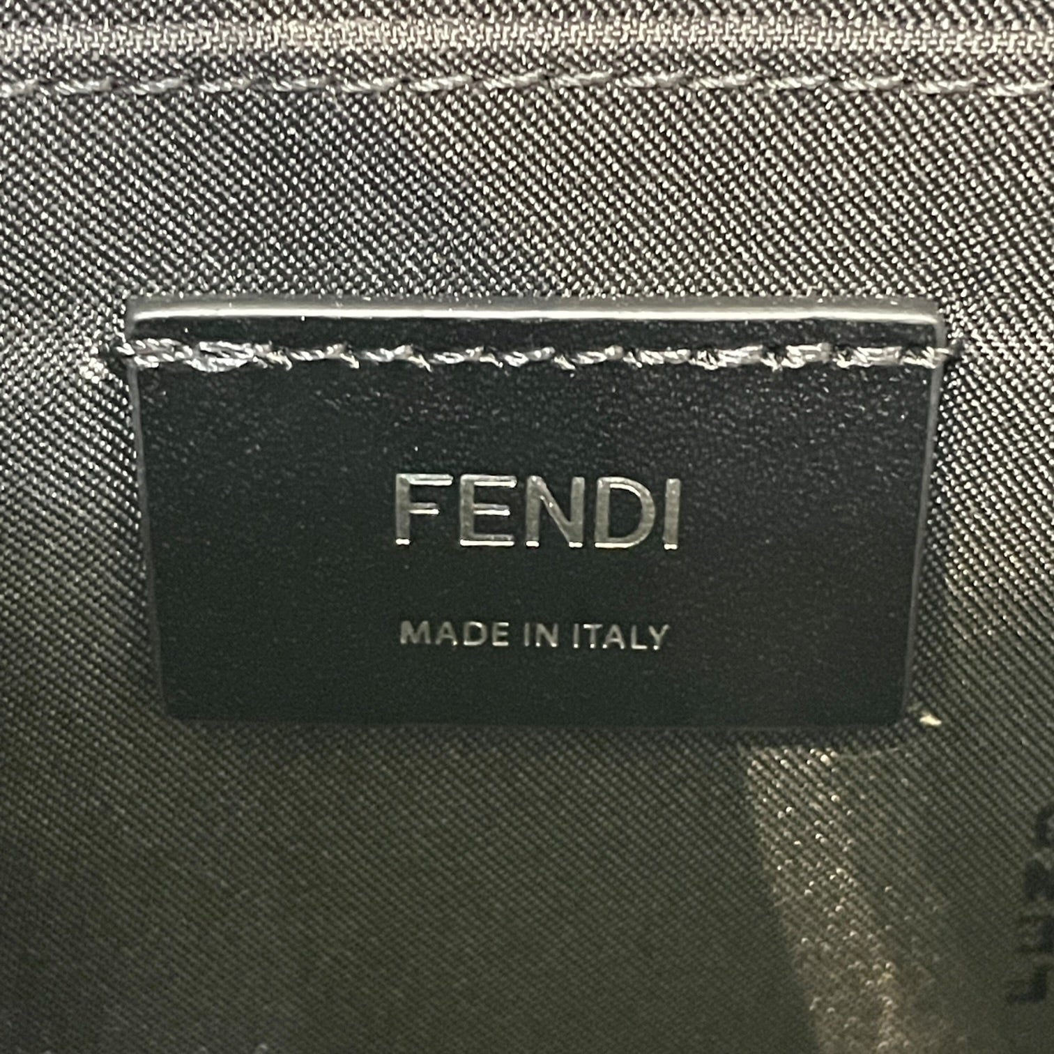FENDI/Clutch Bag/Monogram/BLK/Zucca Coated Canvas Pouch view 5