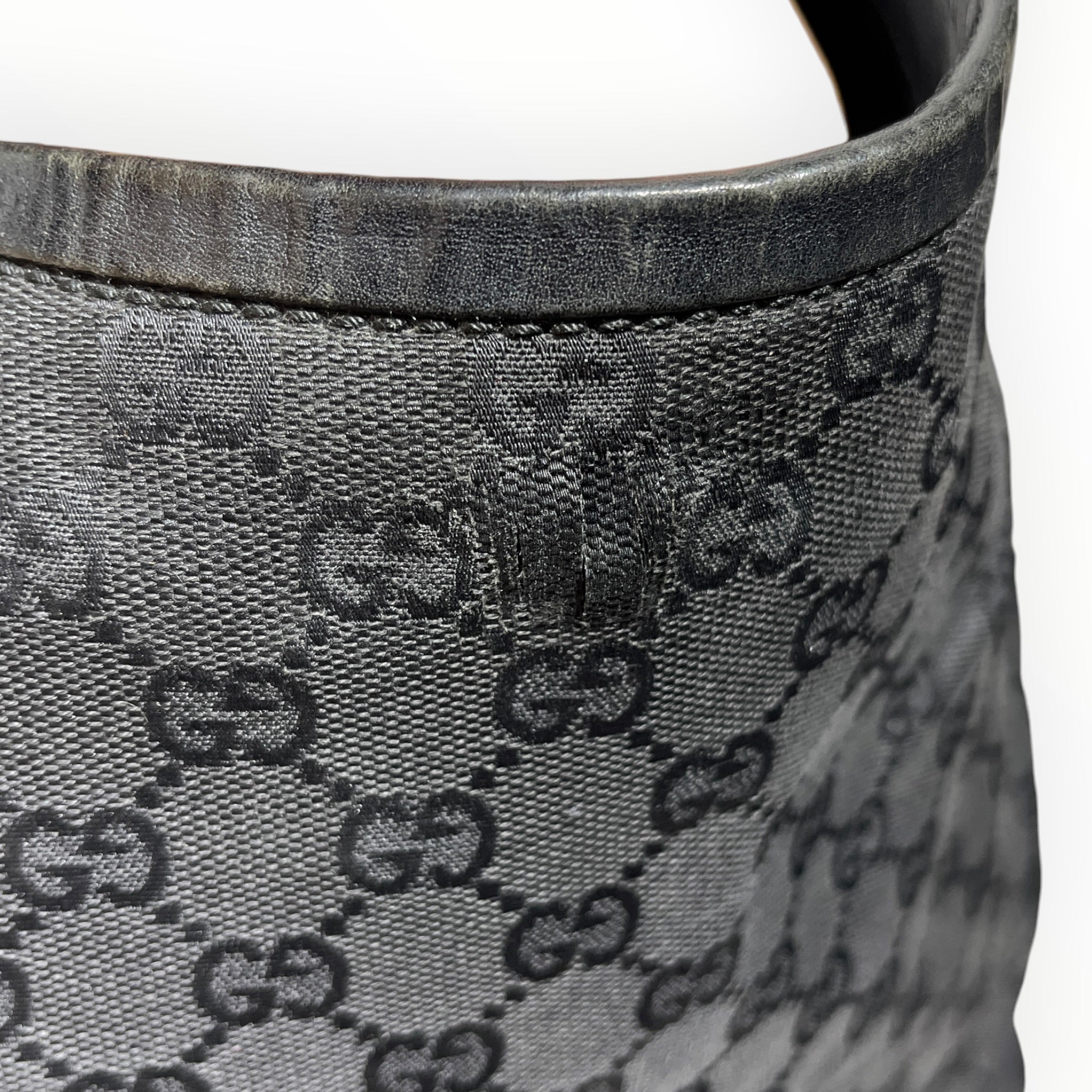 GUCCI/Hand Bag/Monogram/Cotton/BLK/GG CANVAS SHOULDER BAG view 6