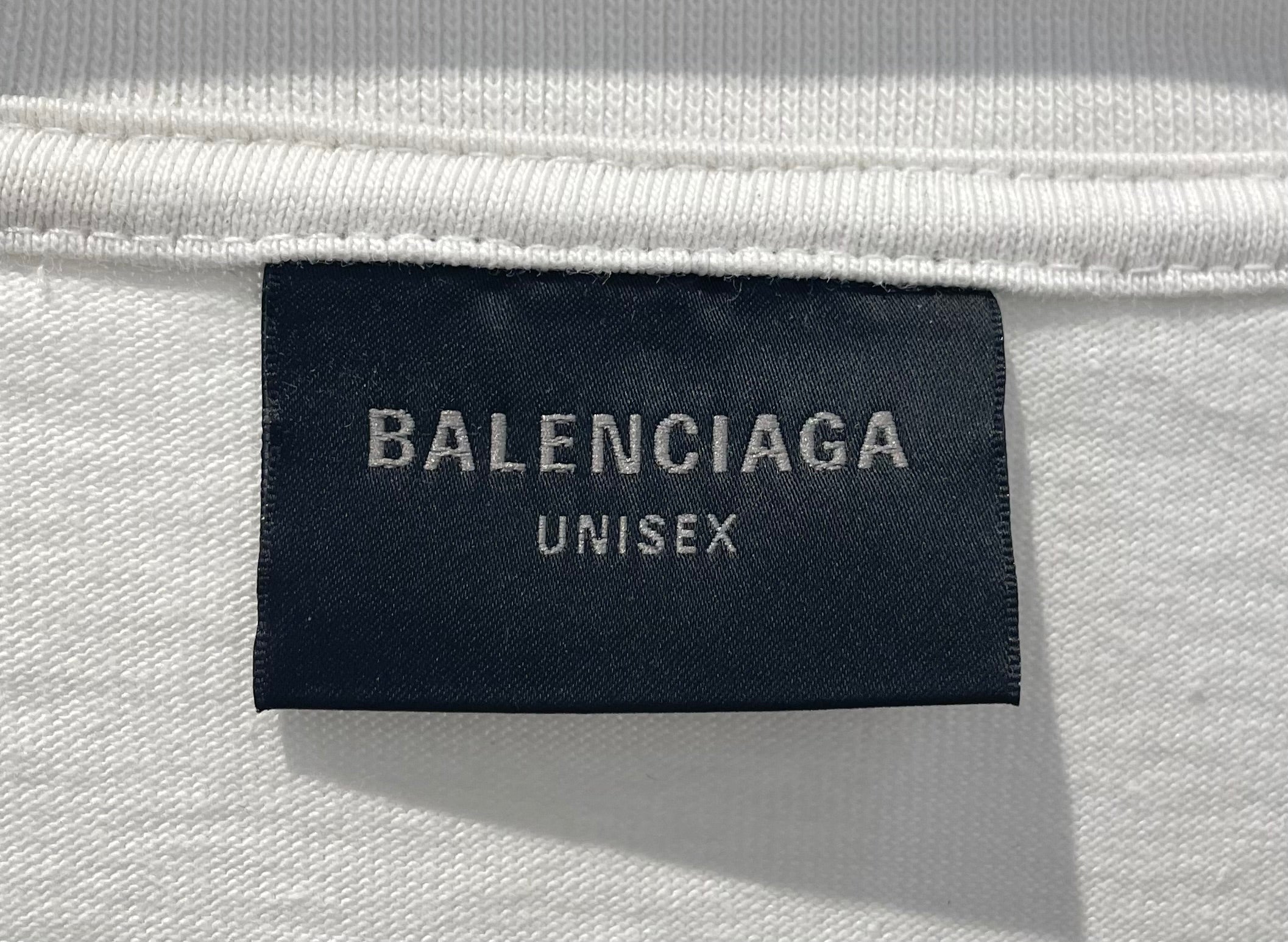 BALENCIAGA/T-Shirt/3/Cotton/WHT/Graphic/NYSE GRAPHIC view 3