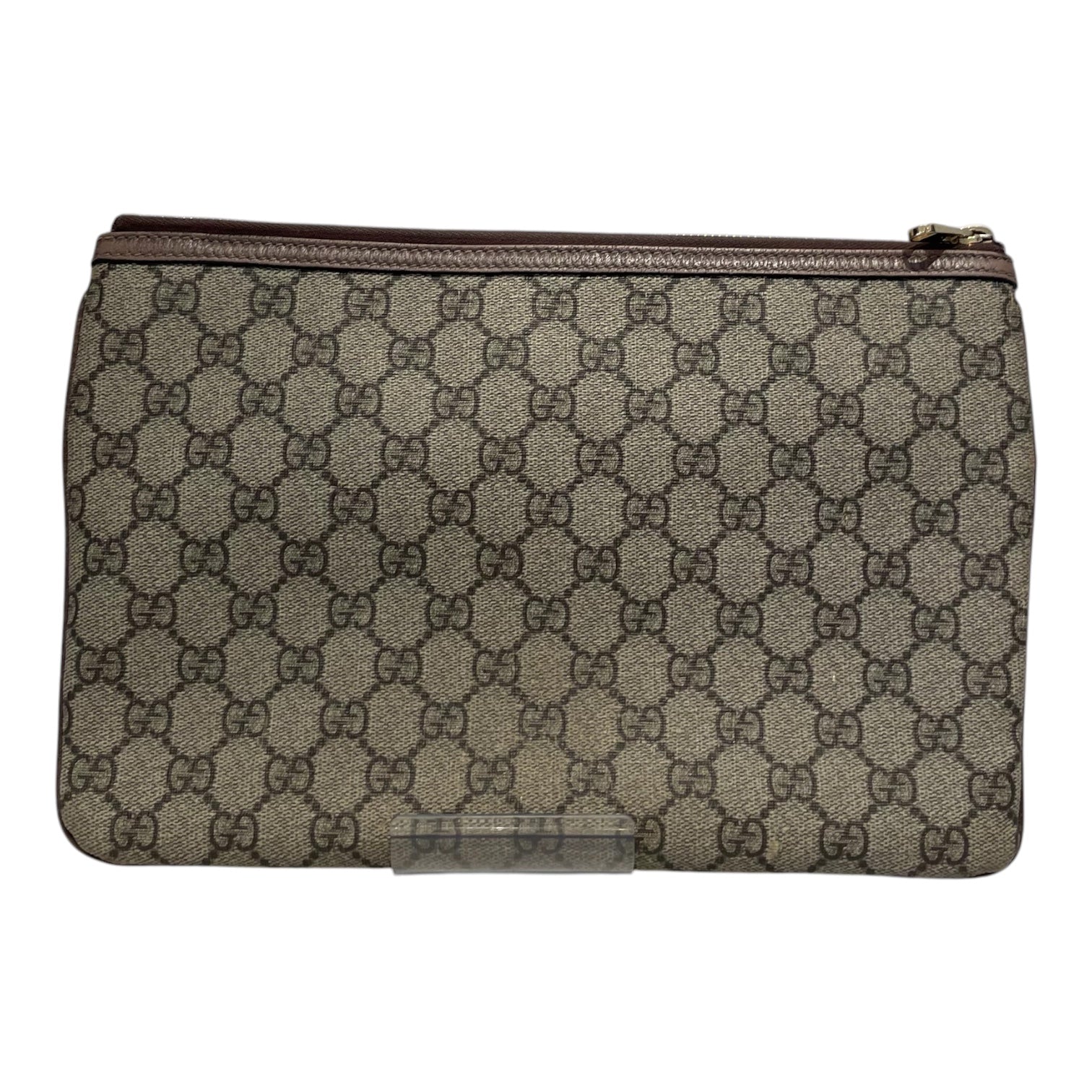 GUCCI/Clutch Bag/Monogram/Cotton/BRW/GG Supreme Ophidia view 2