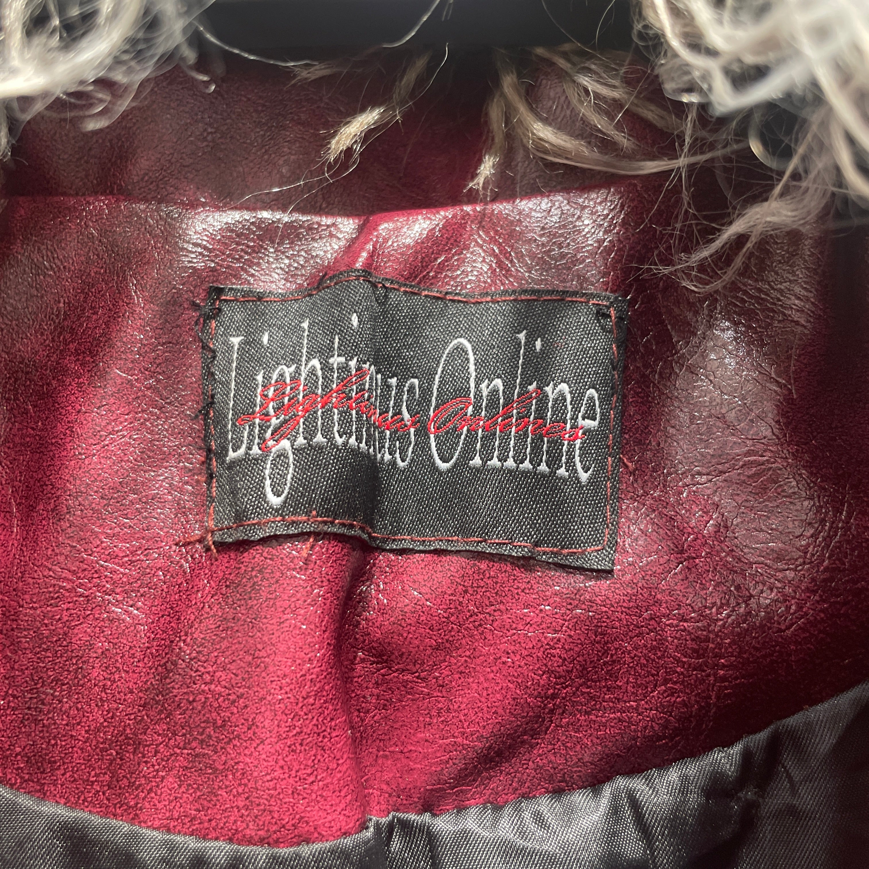 LIGHTINUS ONLINE/Jacket/L/Faux Leather/RED/BLOODSTAINED BLADE COAT view 3