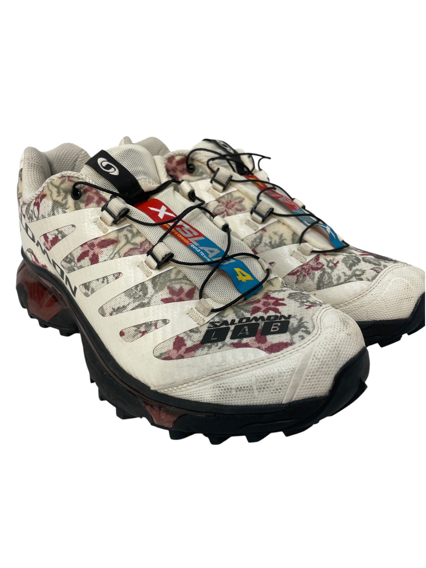 salomon/Low-Sneakers/US 9/Floral Pattern/CRM/xt-4 og needlpoint view 1