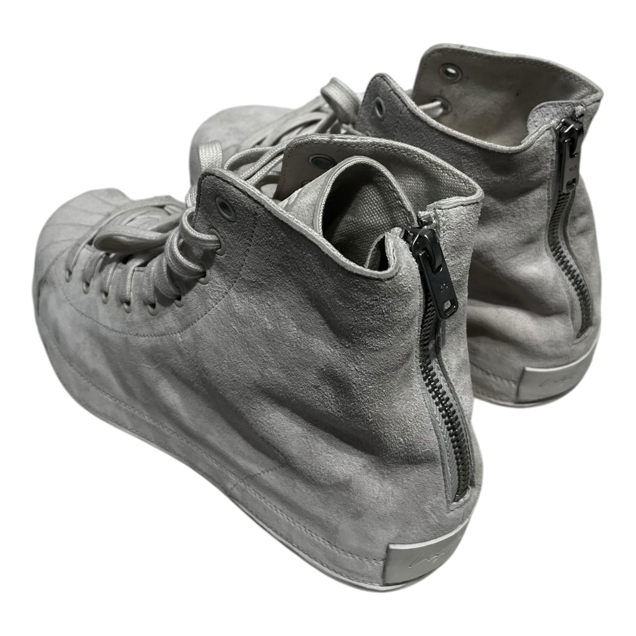 Y-3/Hi-Sneakers/US 9/Leather/BLK/PATTERNED HIGH TOP view 2