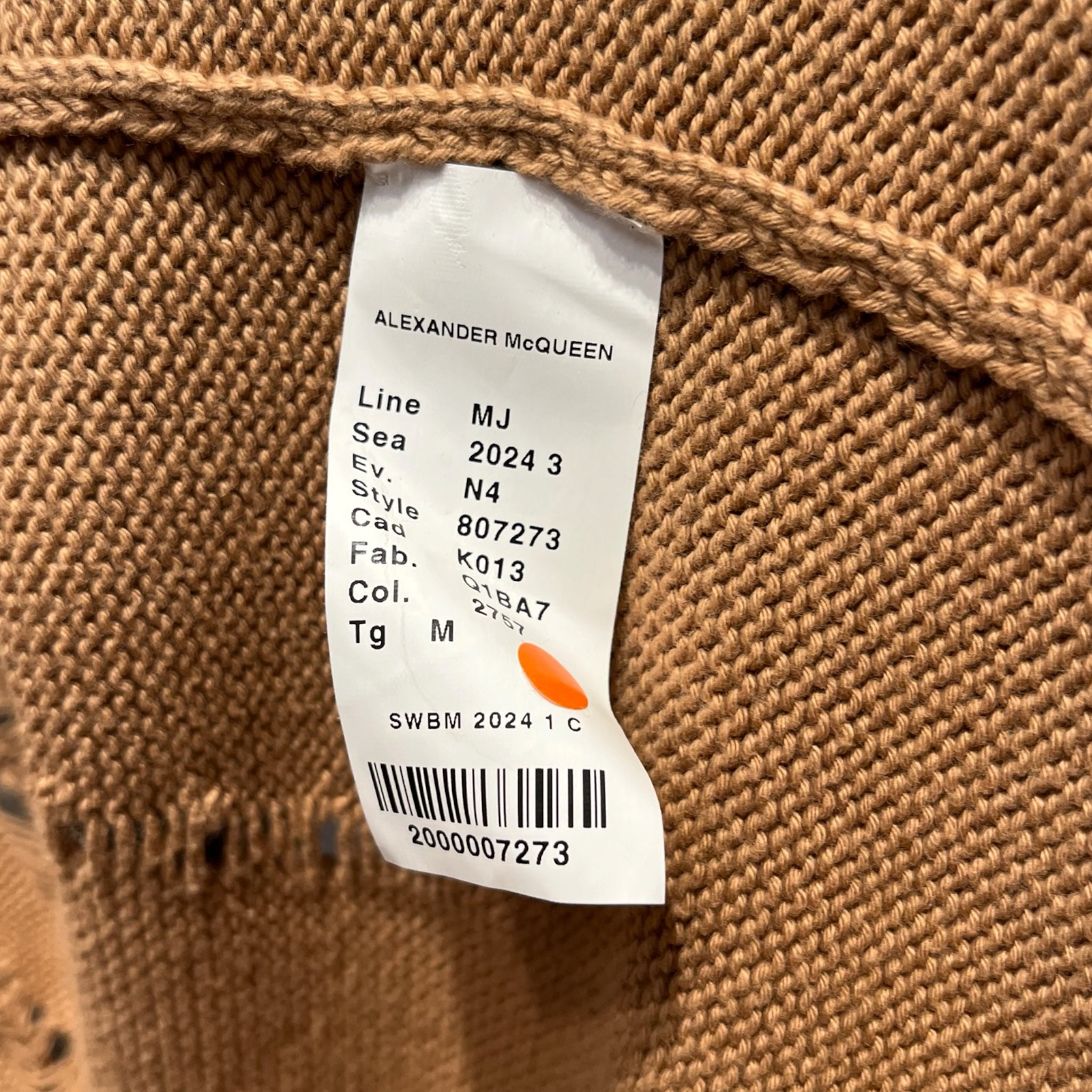 Alexander McQueen/Cardigan/M/Cotton/BEG/ view 4