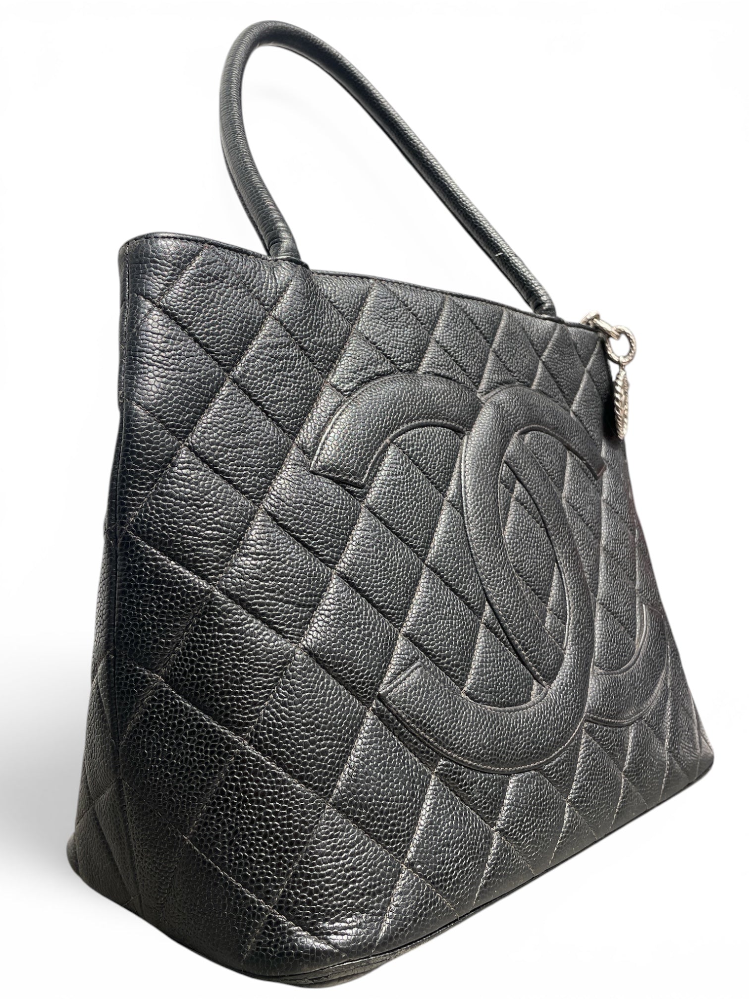 CHANEL/Bag/Leather/BLK/MEDALLION TOTE view 6