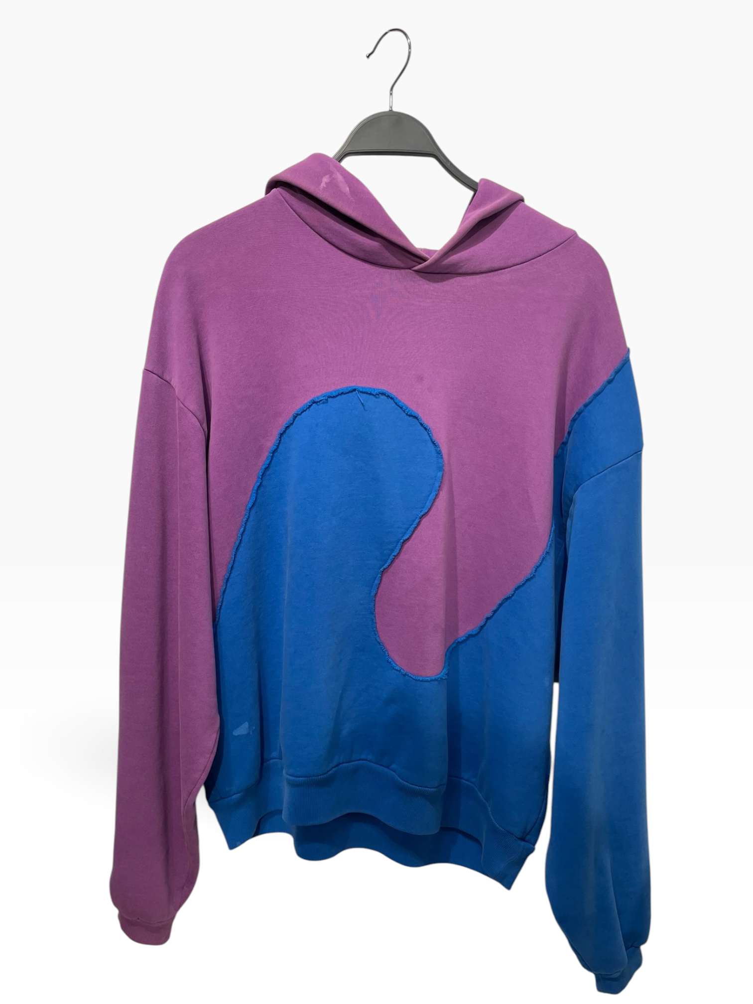 erl/Hoodie/M/Cotton/PPL/blue swirl view 1