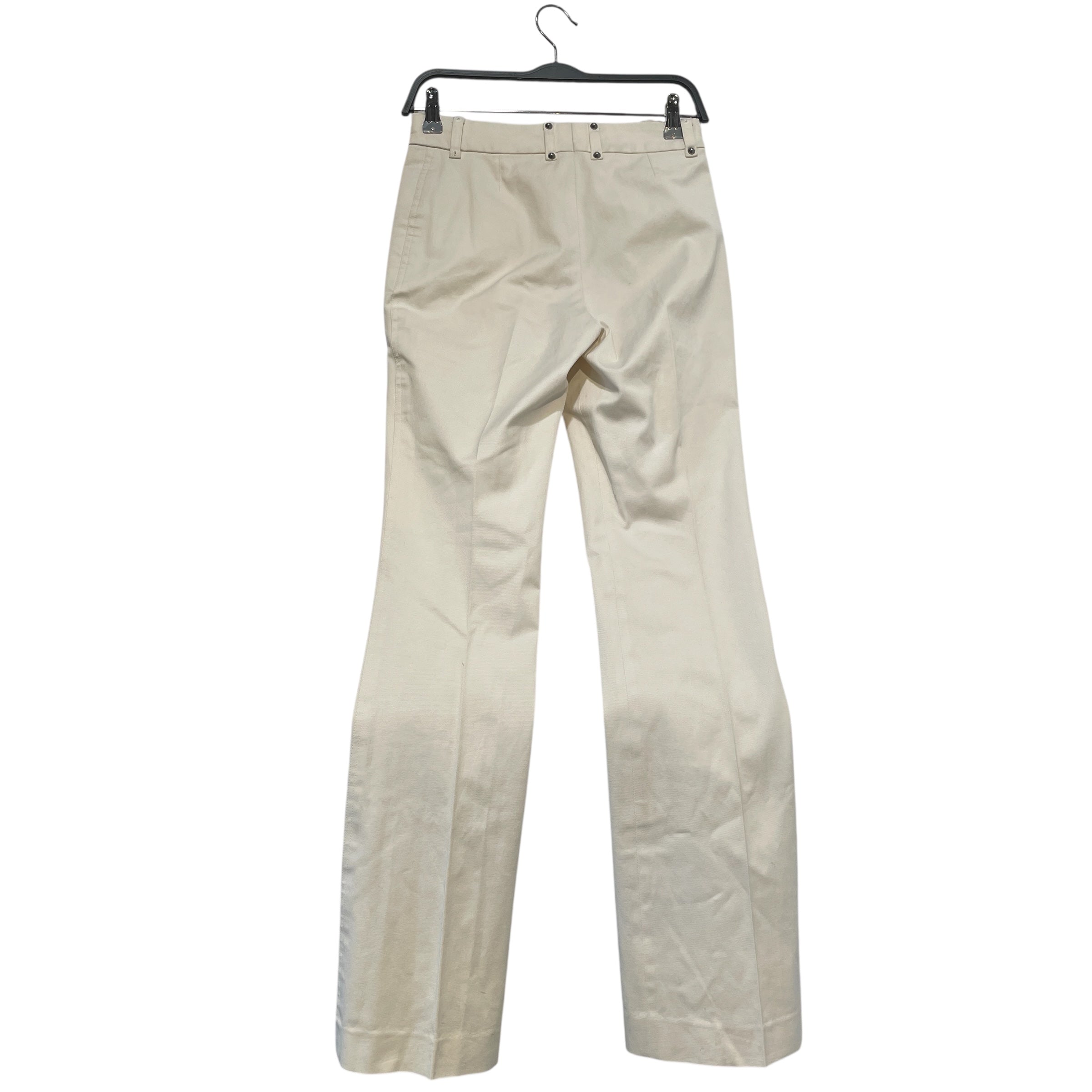 YVES SAINT LAURENT/Overall/Cotton/WHT/Studded Pants view 2