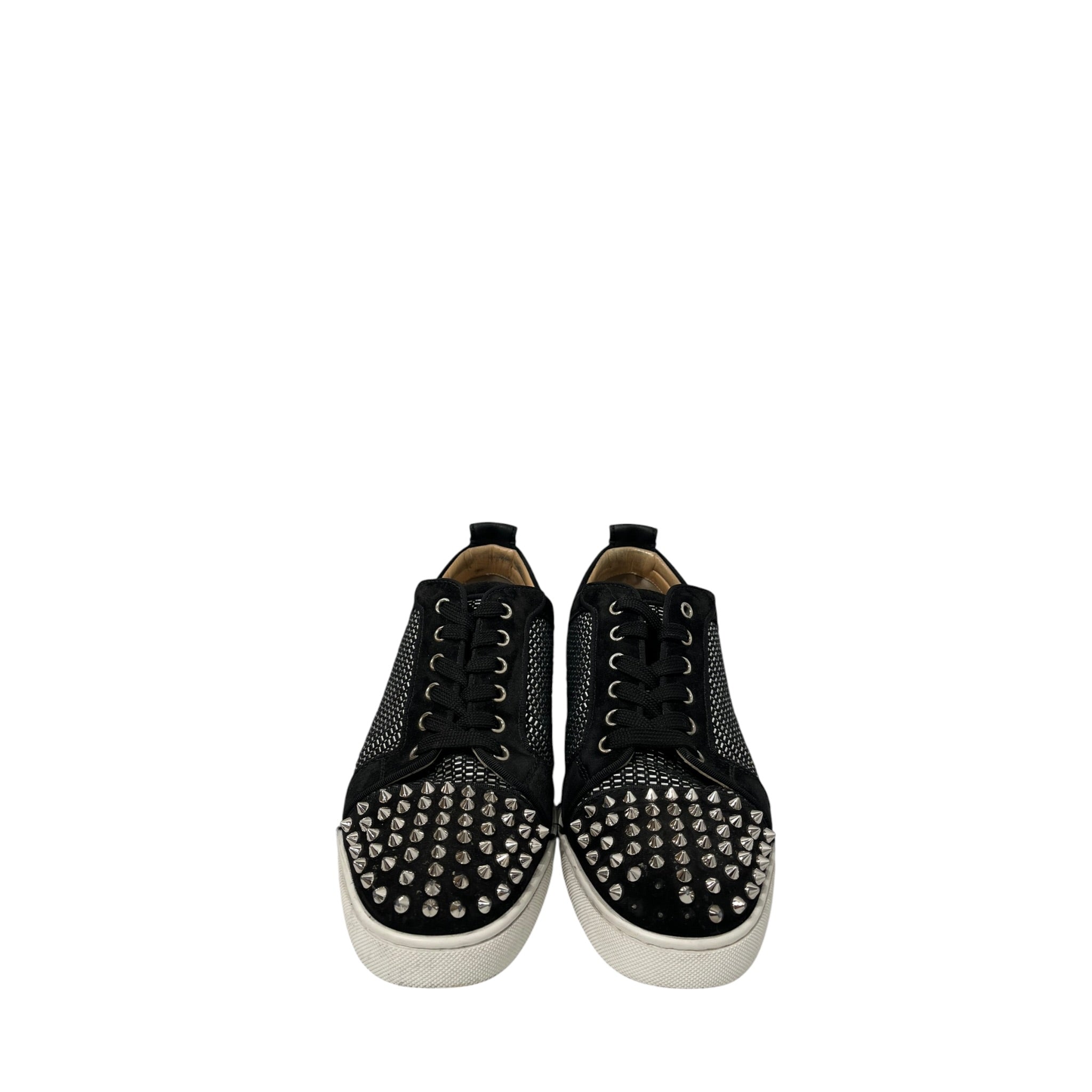 Christian Louboutin/Low-Sneakers/EU 42/BLK/SILVER SPIKE STUD JUNIOR SPIKE view 1