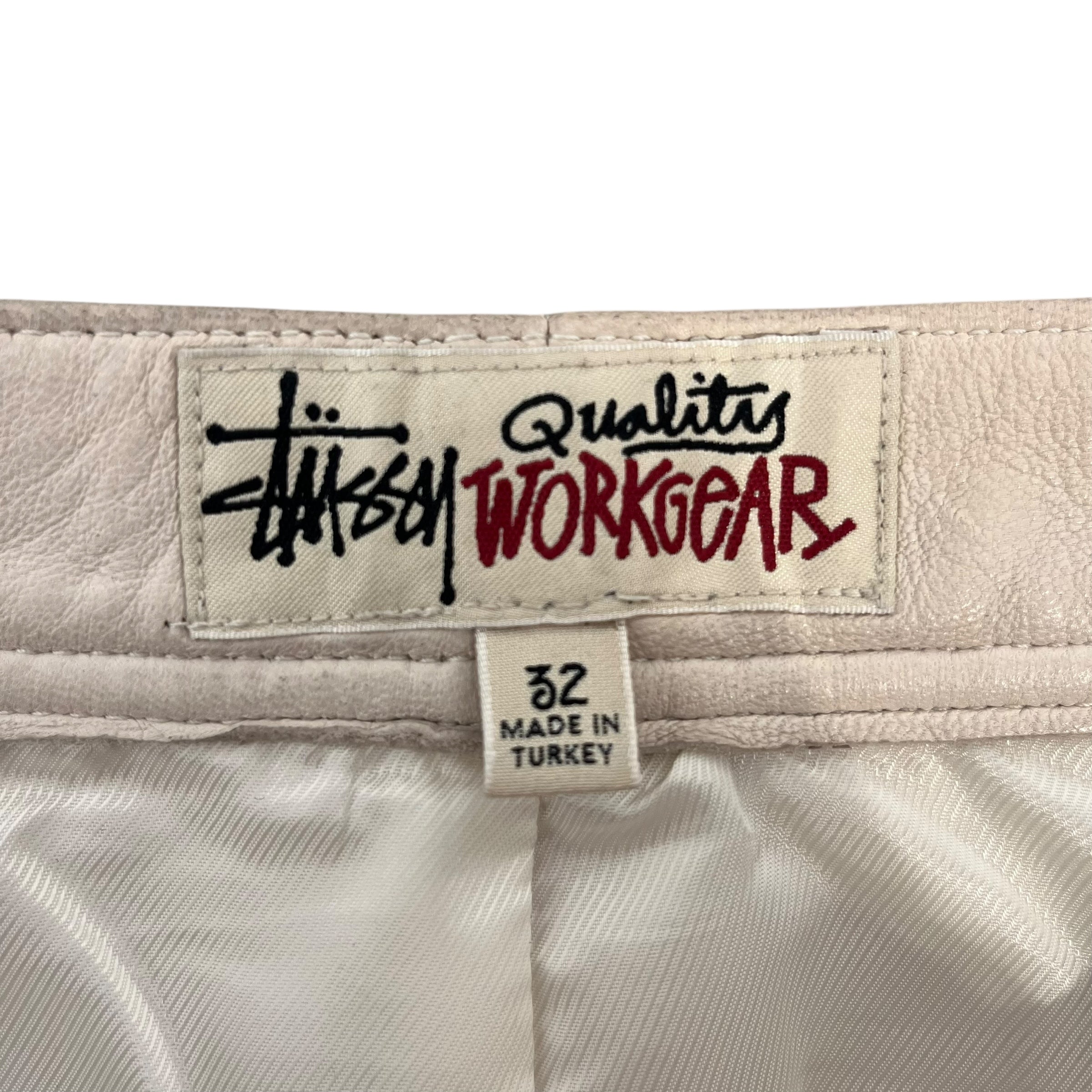 STUSSY/Shorts/32/Suede/CRM/RAWHIDE LONG JORTS view 5