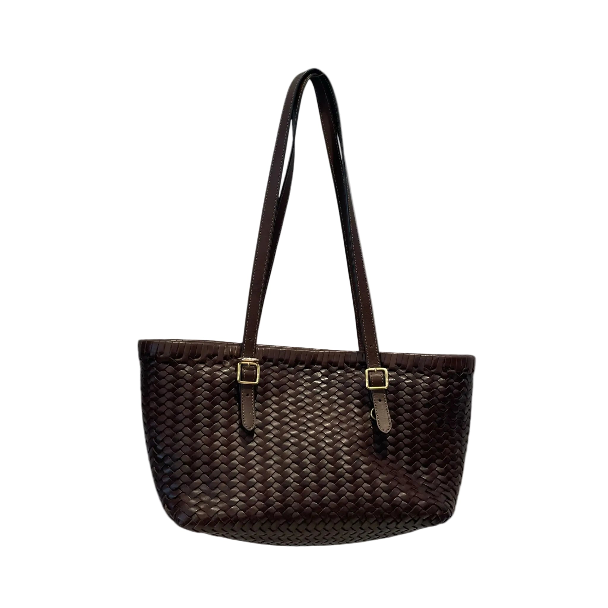 COACH/Tote Bag/Leather/BRW/WOVEN SWING TOTE view 2