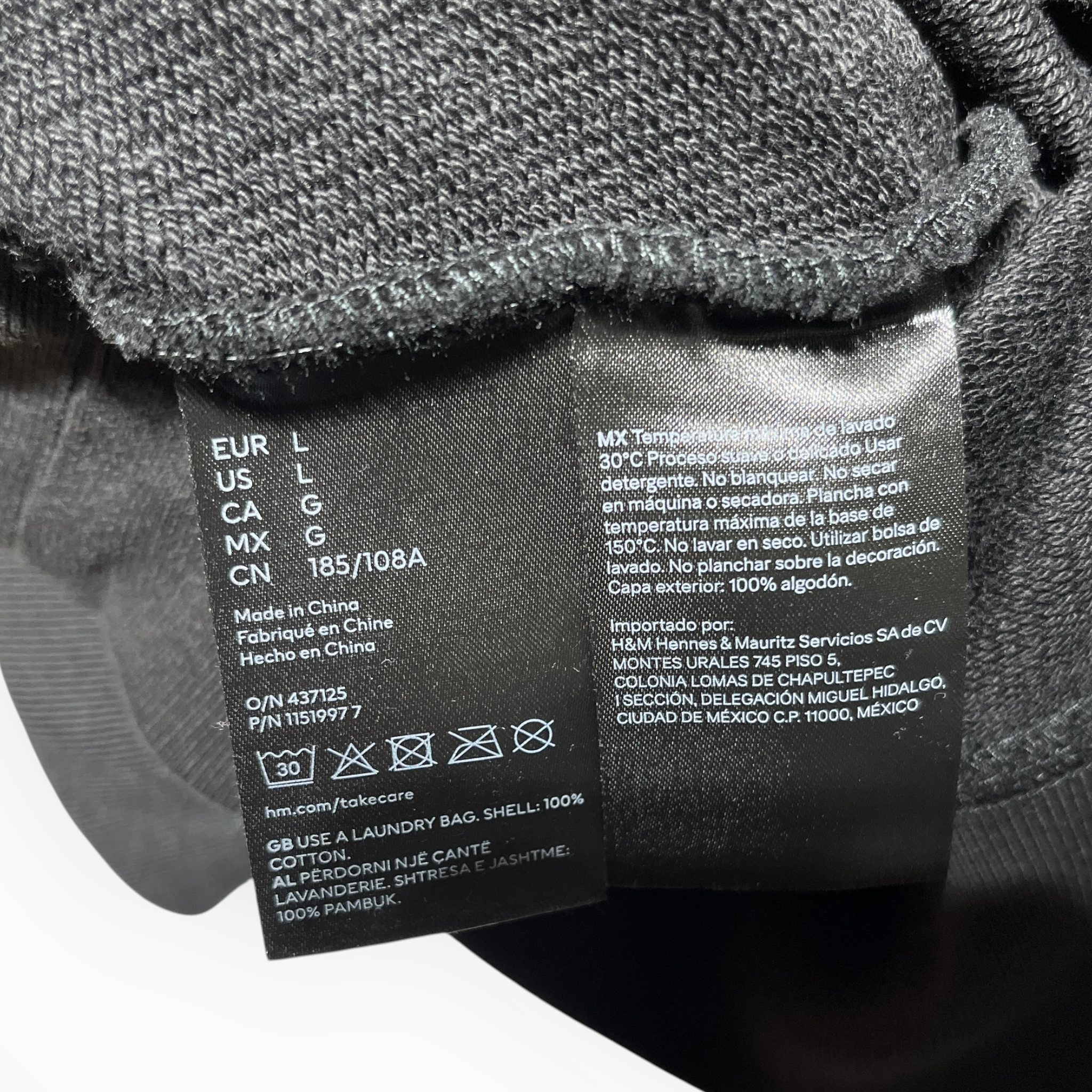 MUGLER/Hoodie/L/Polyester/BLK/gemstone view 4