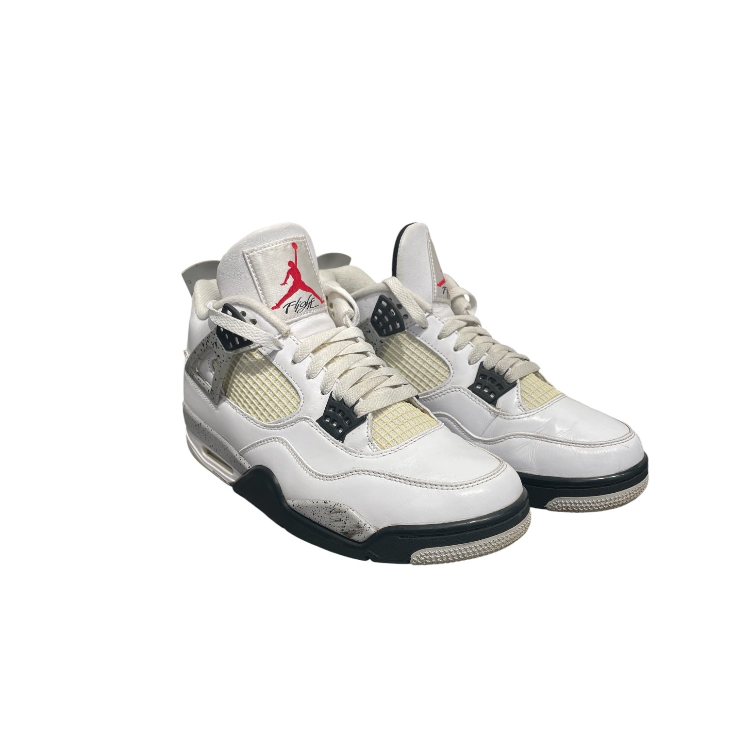 JORDAN BRAND/Hi-Sneakers/US 9.5/Leather/WHT/WHITE CEMENT 4'S view 1