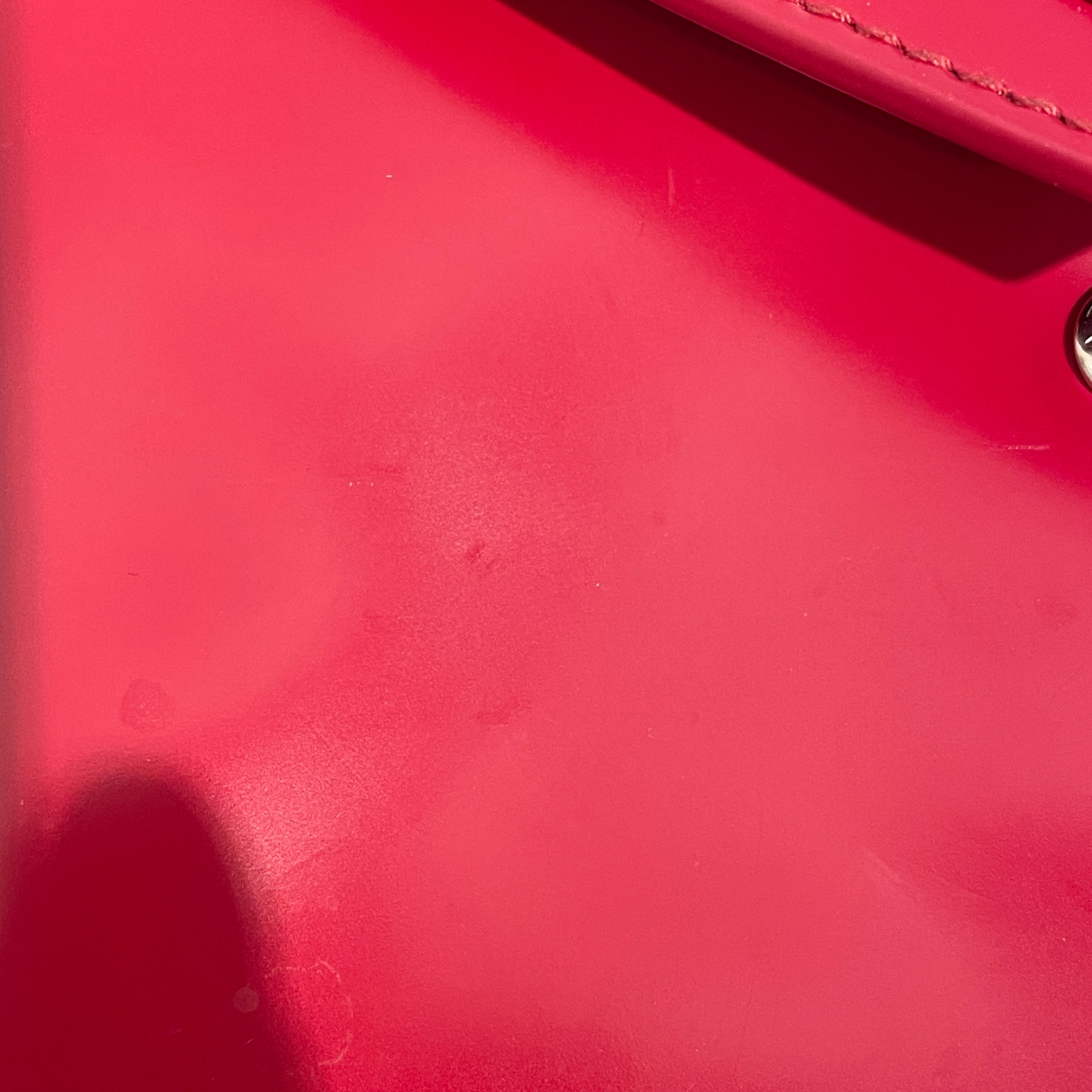 PRADA/Clutch Bag/RED/Leather Case view 4