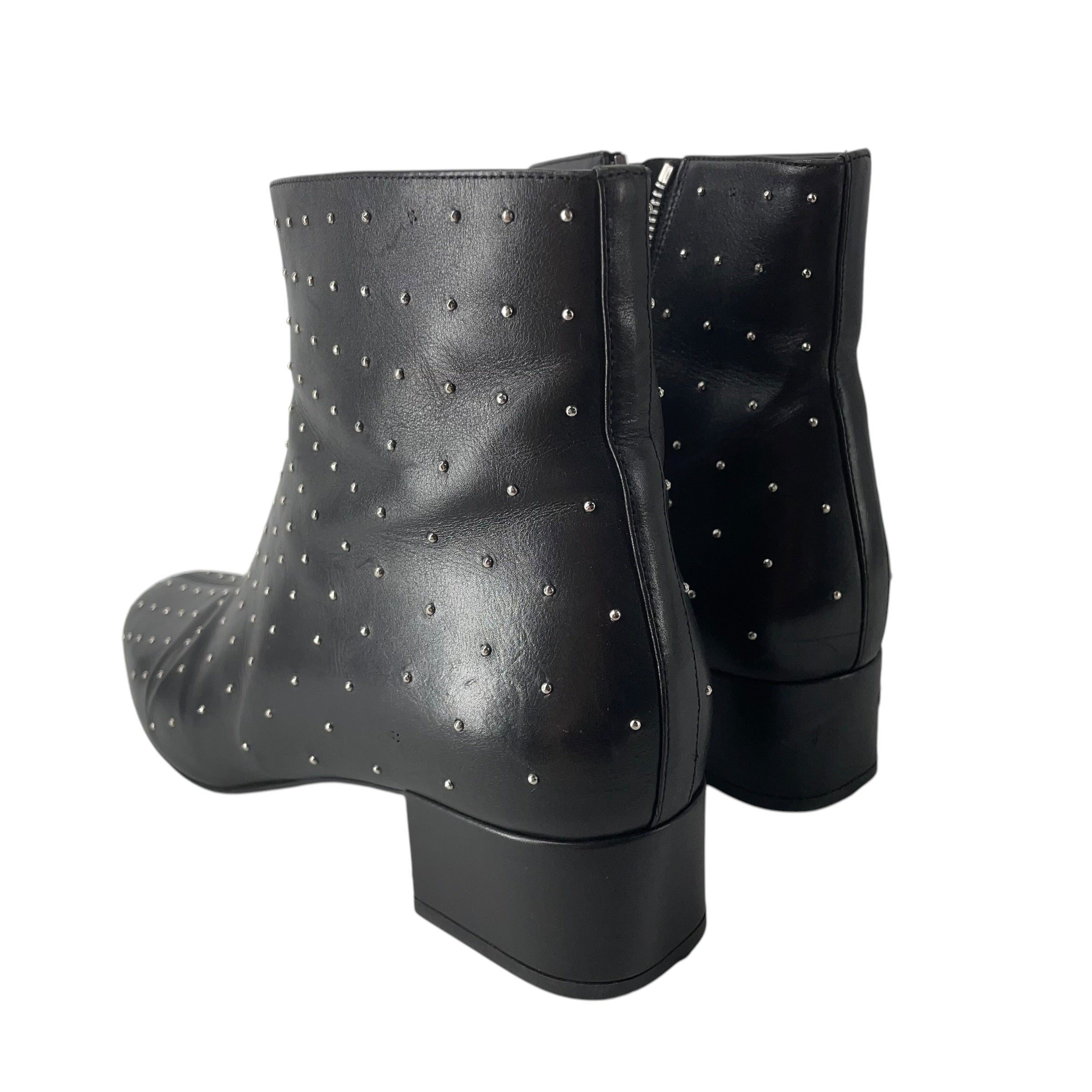 SAINT LAURENT/Chelsea Boots/EU 41/Leather/BLK/METAL DOTS view 2