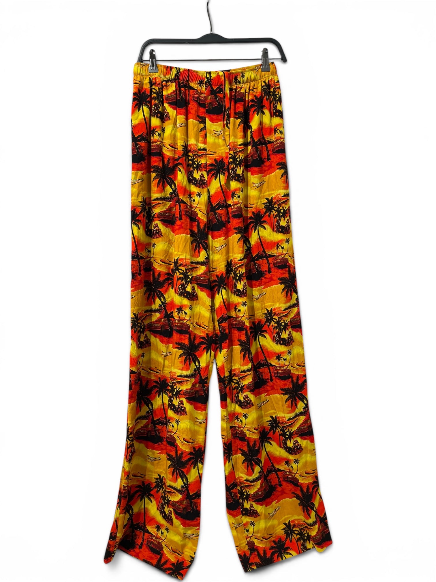 BALENCIAGA/Pants/38/Cotton/RED/All Over Print/BEACH PRINT PAJAMA PANTS view 1