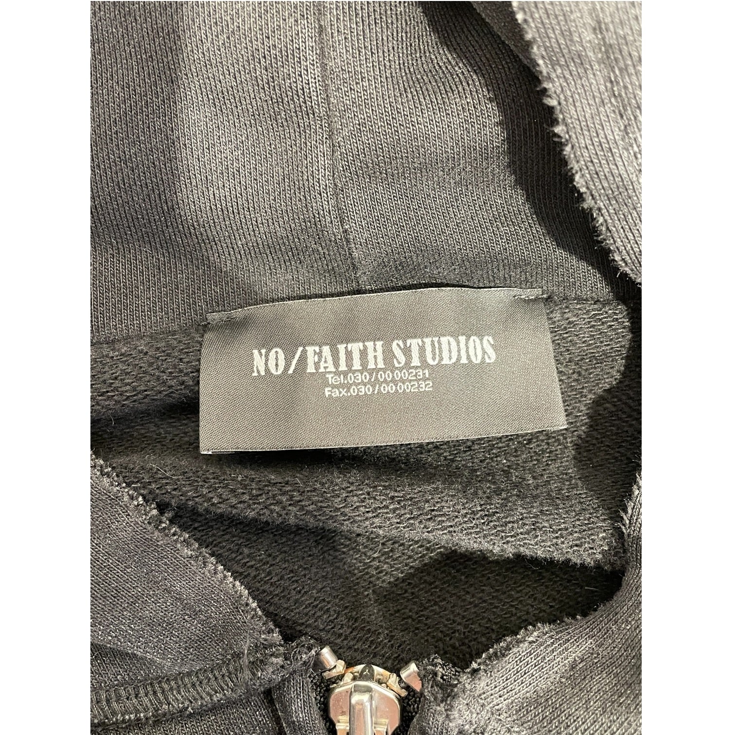 NO/FAITH STUDIOS/Zip Up Hoodie/2/Cotton/BLK/Tactical Force Graphic Hoodie view 3