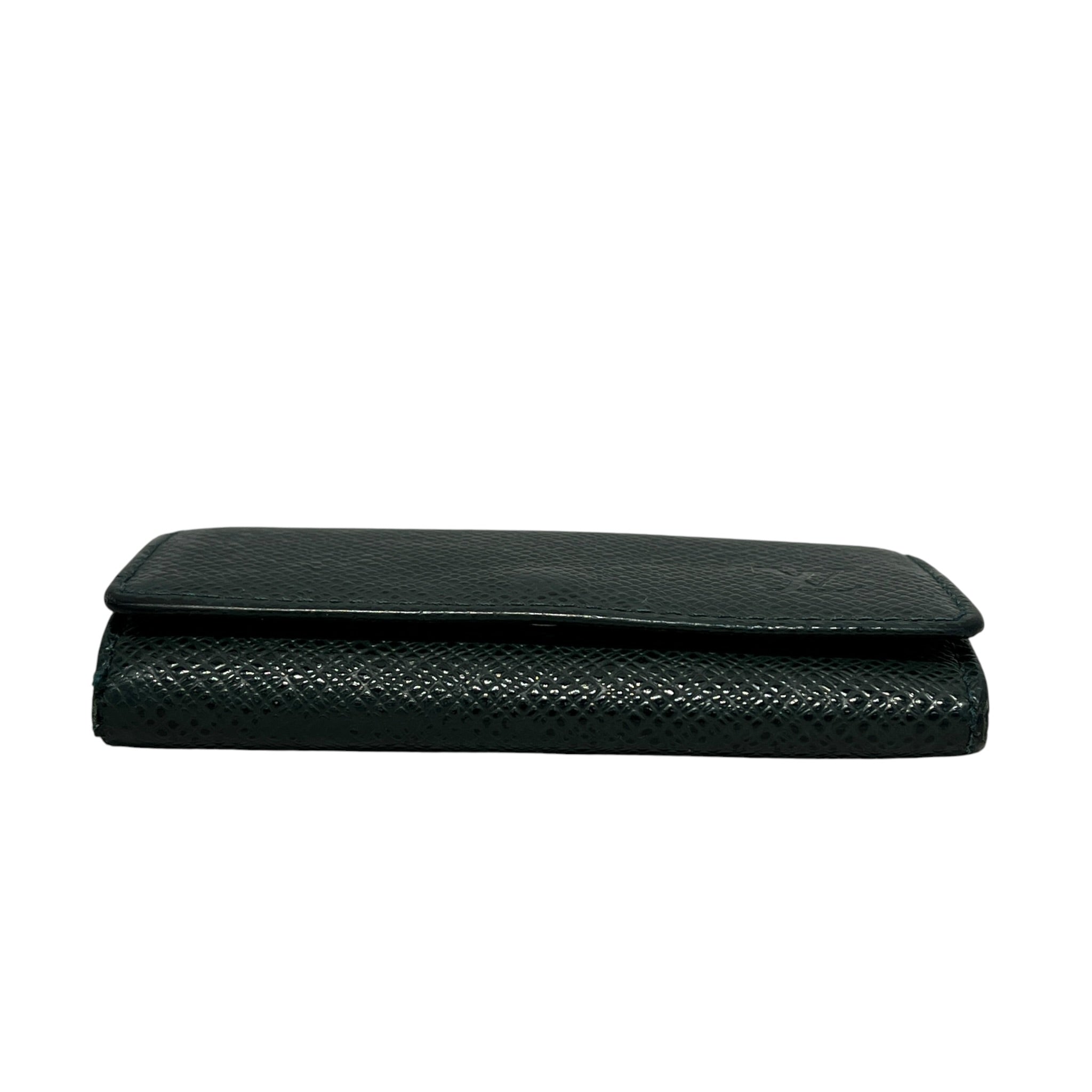 LOUIS VUITTON/Key Holder/Leather/GRN/taiga button key case view 3