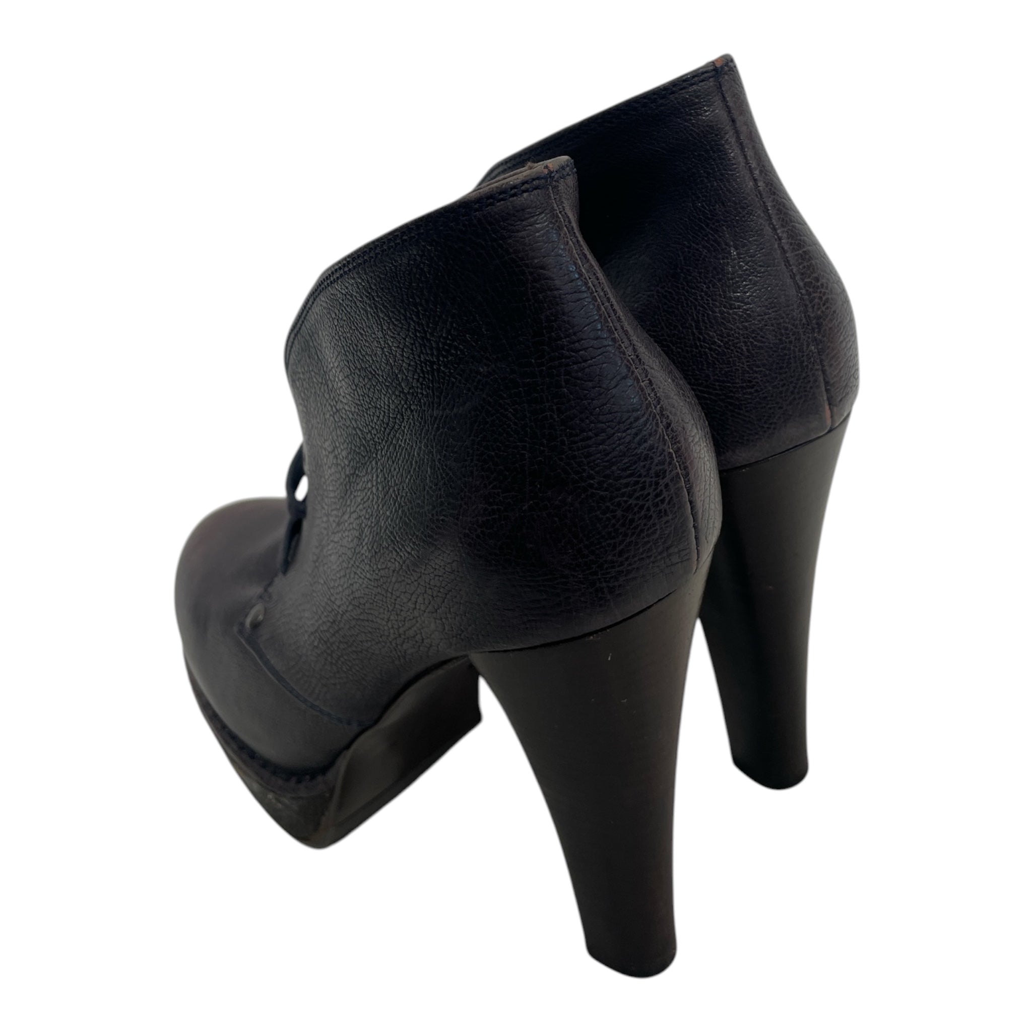 BOTTEGA VENETA/Heels/EU 38/BRW/LACED UP HEELS view 2