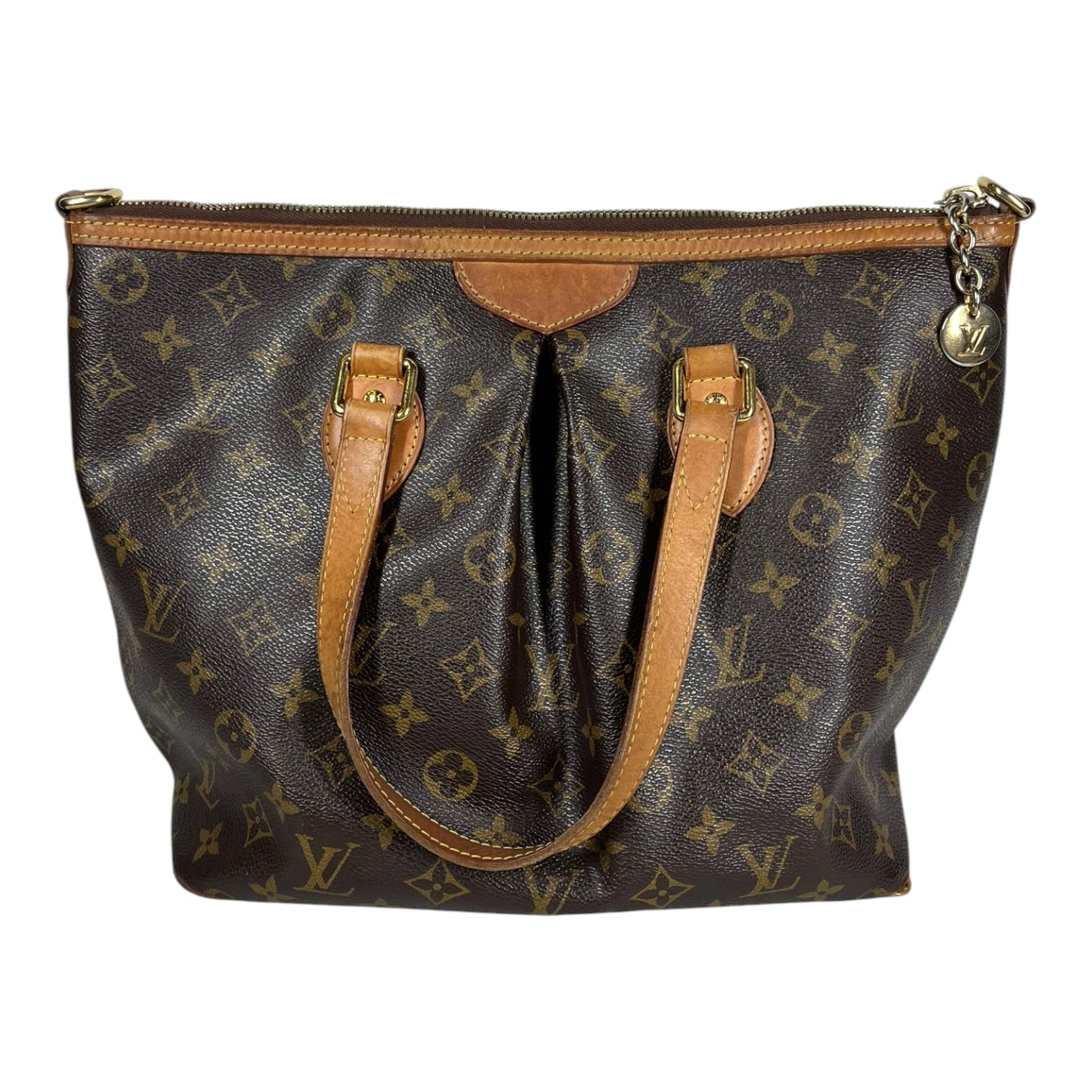 LOUIS VUITTON/Hand Bag/Monogram/Leather/BRW/Palmero Monogram view 2