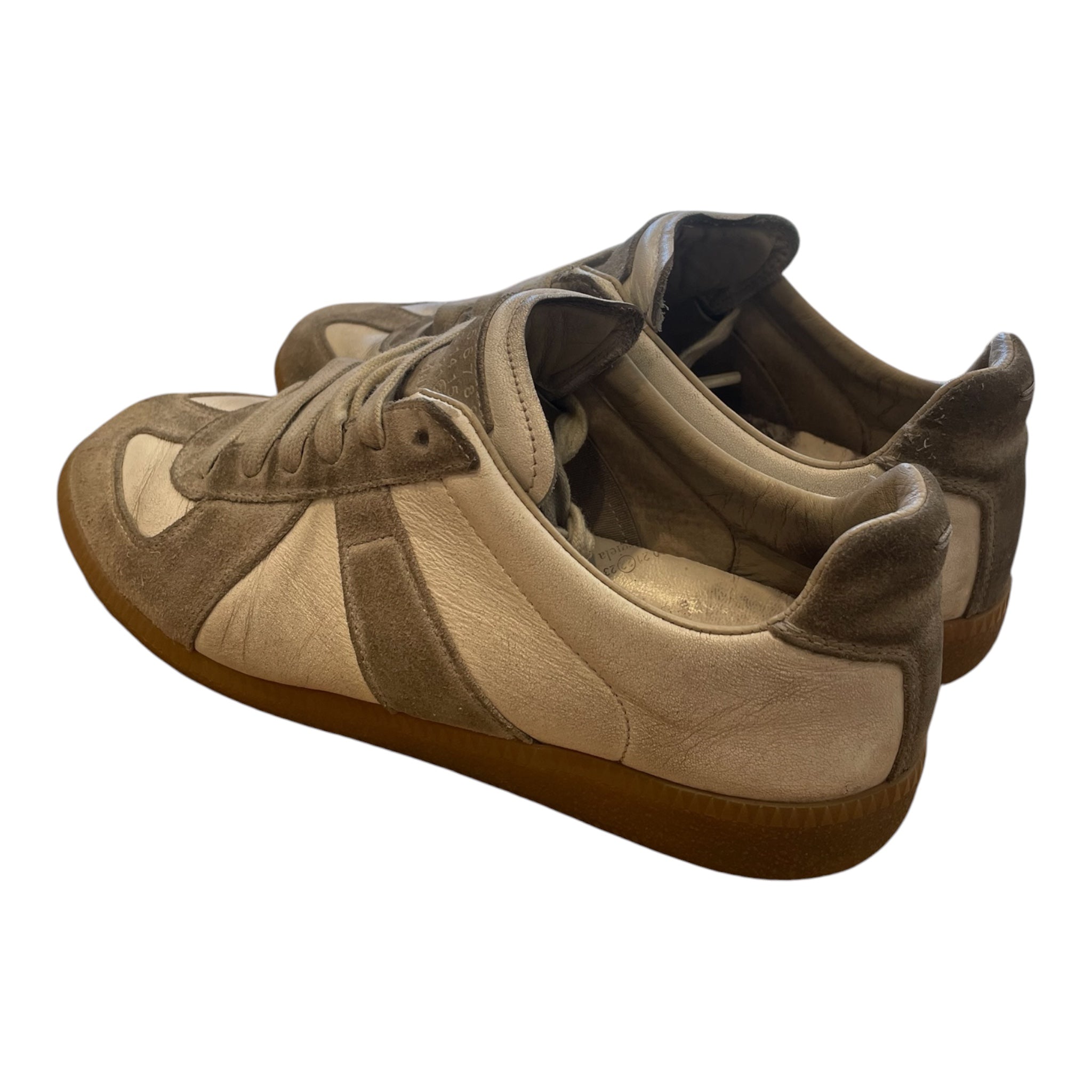 Maison Margiela/Low-Sneakers/EU 38/Leather/WHT/SMOKED REPLICAS view 2