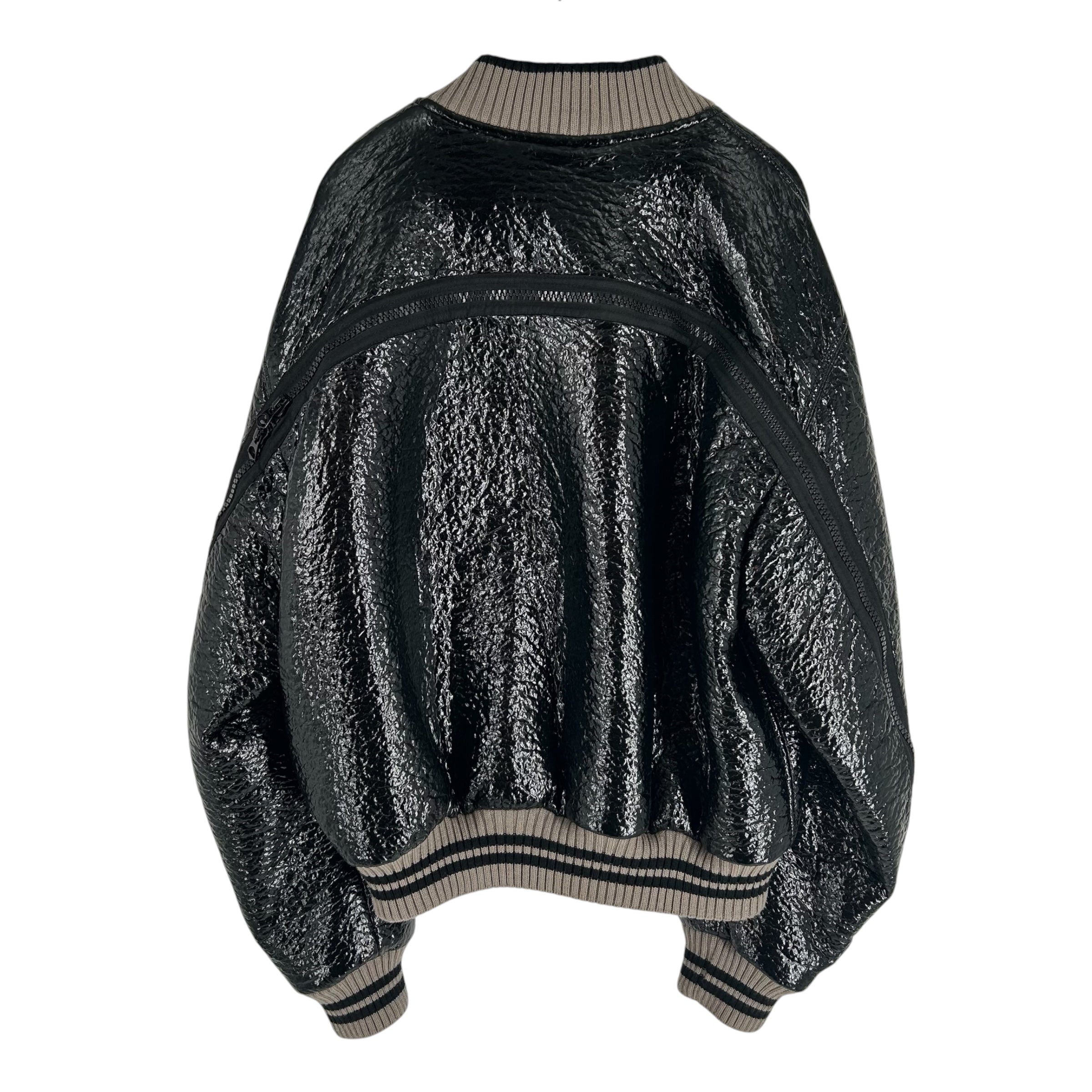 DRIES VAN NOTEN/Baseball Jkt/M/Polyester/BLK/BACKZIP view 2