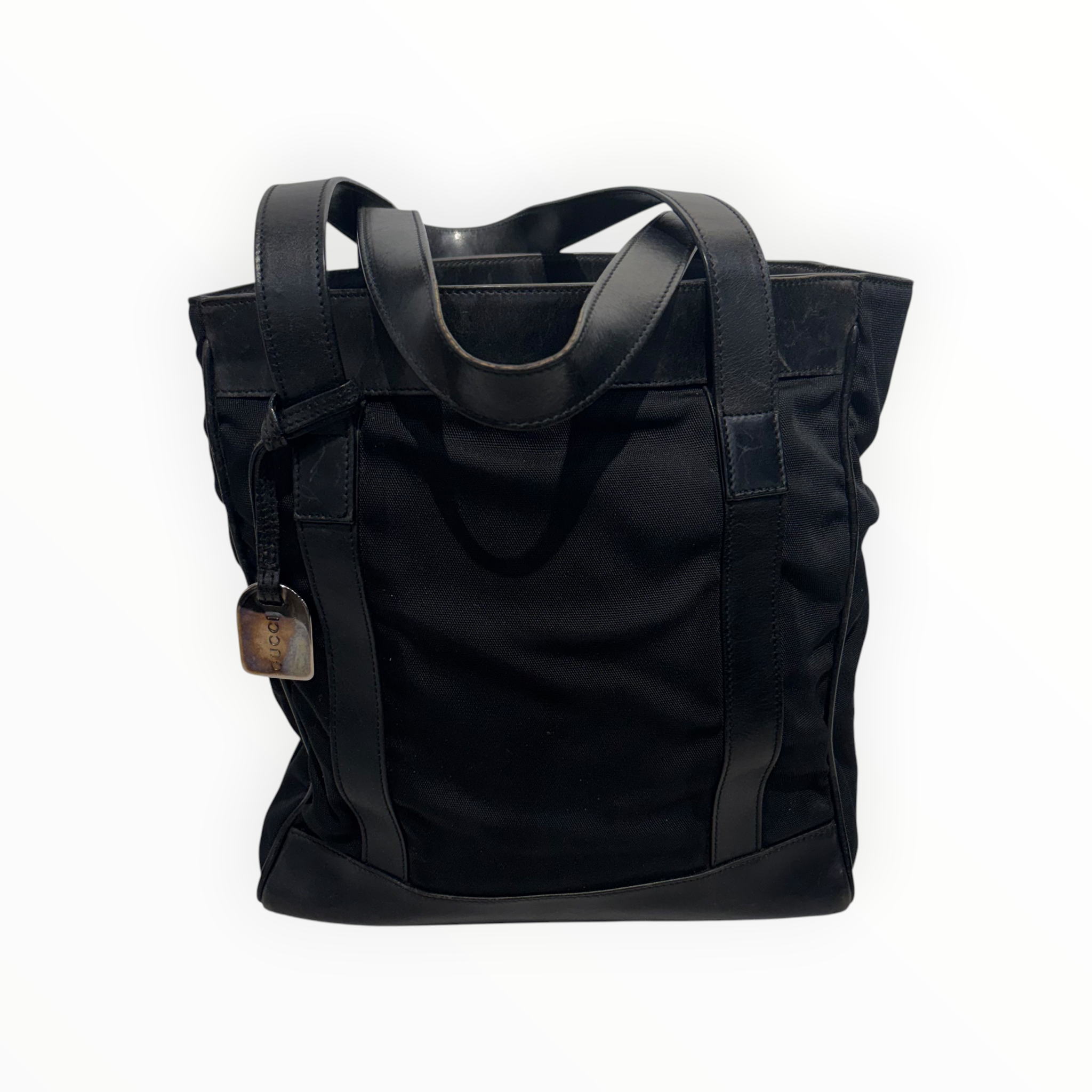 GUCCI/Tote Bag/Cotton/BLK/Vintage Nylon Tote view 1